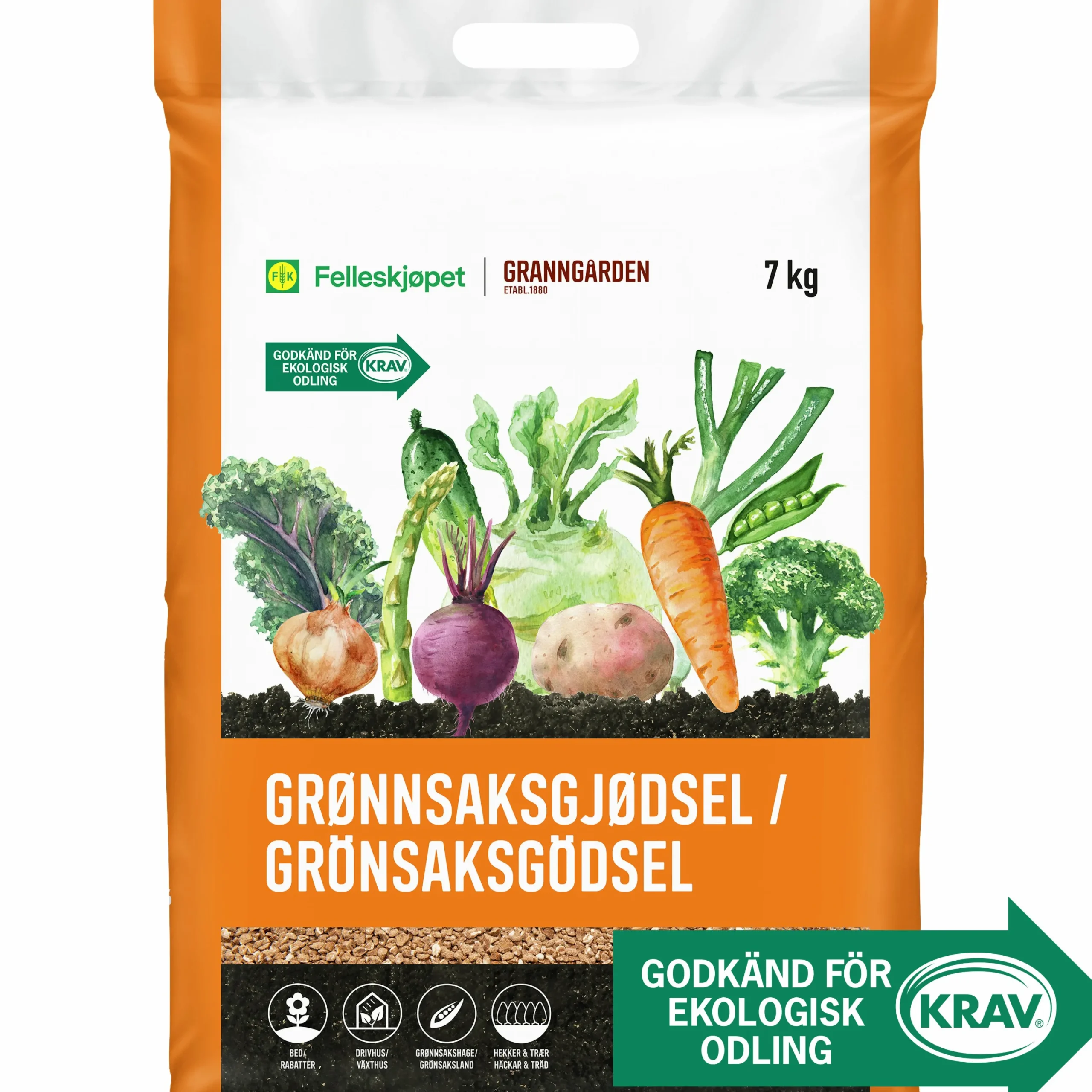 Grönsaksgödsel KRAV 7kg>Granngården Sale