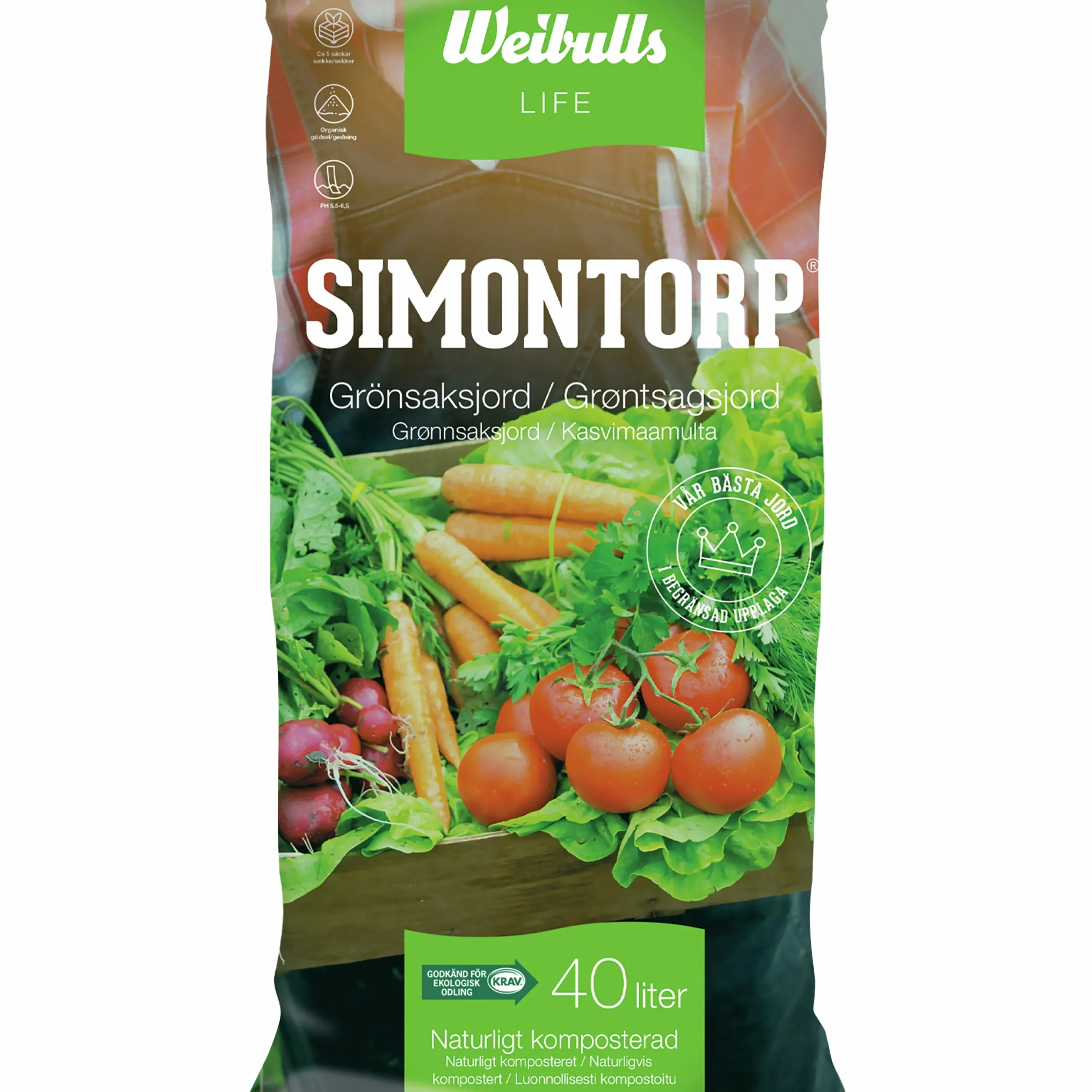 Grönsaksjord Simontorp KRAV 40L>Weibulls Clearance