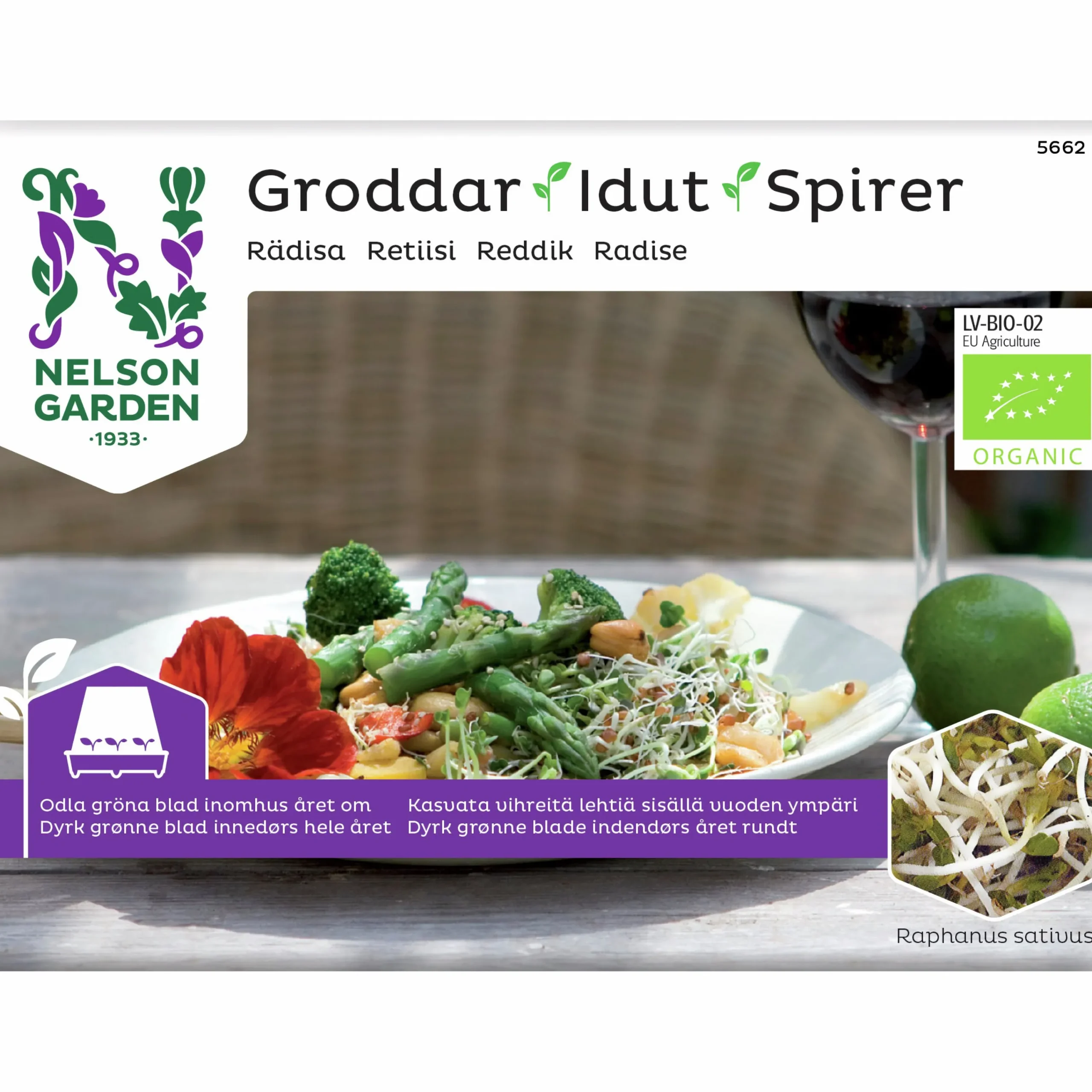 Groddar Rädisa Organic>Nelson Garden Online