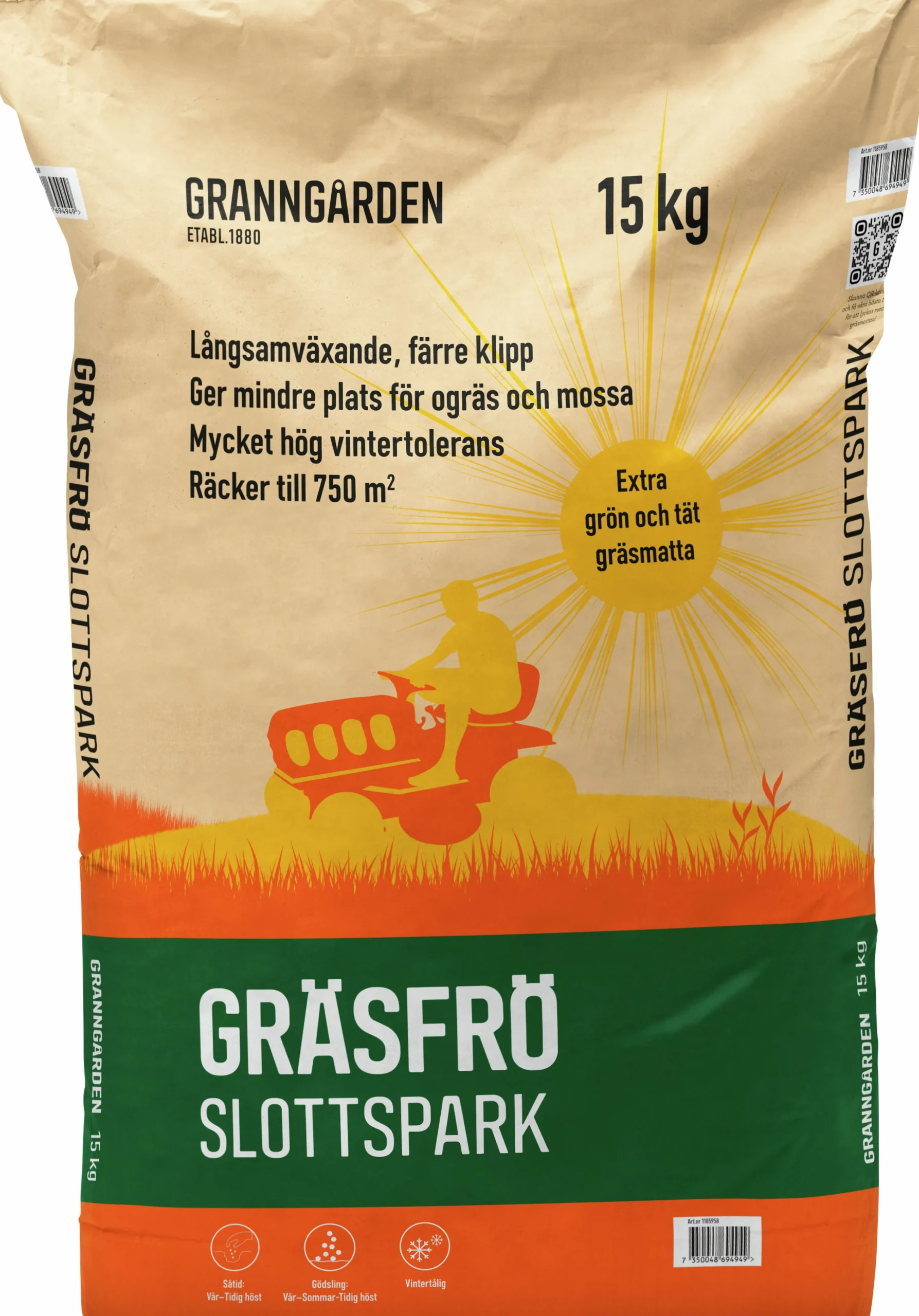 Gräsfrö Slottspark 15kg>Granngården Best