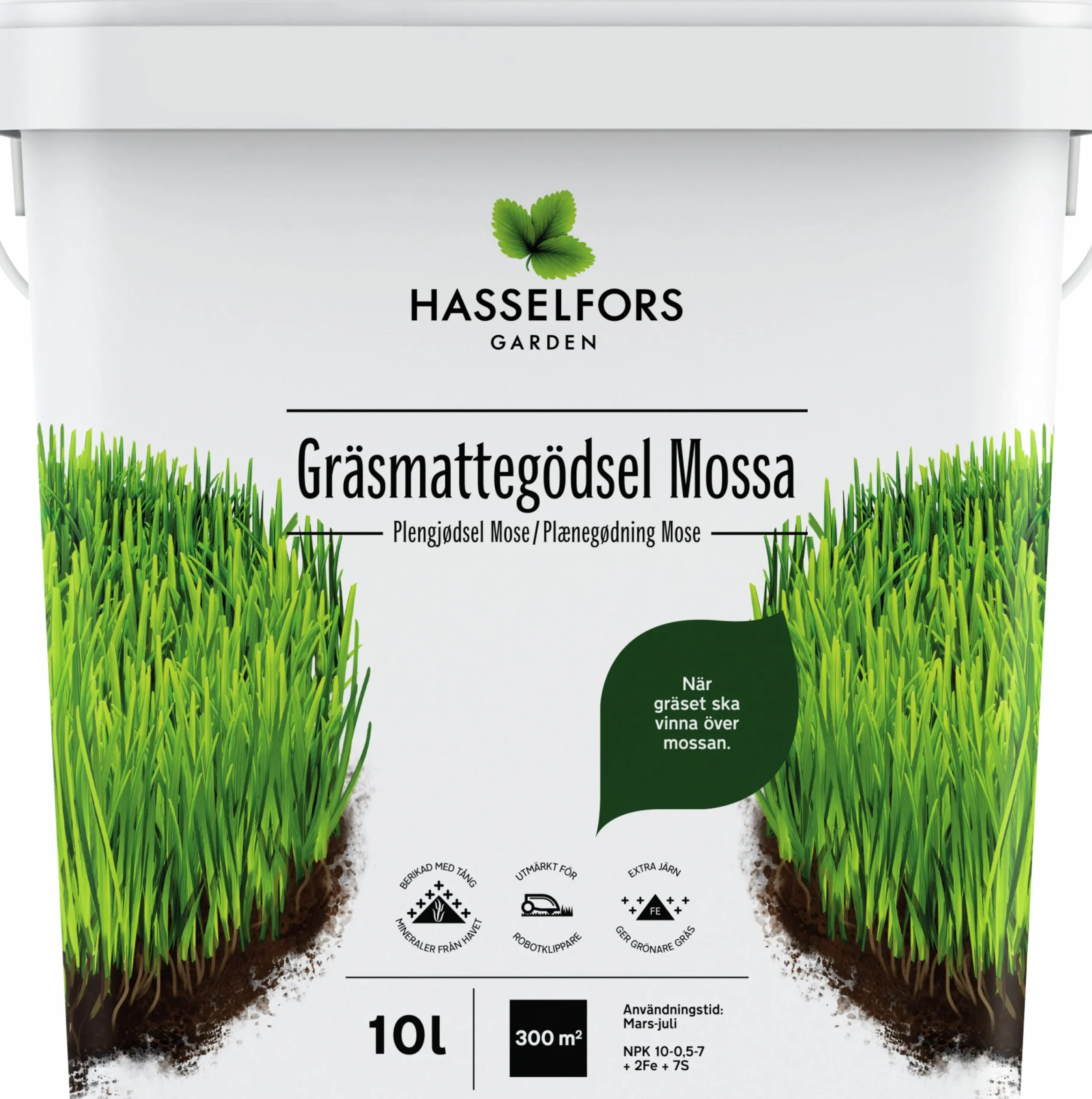 Gräsgödsel Hasselfors Mossa 10L>Hasselfors Garden Outlet