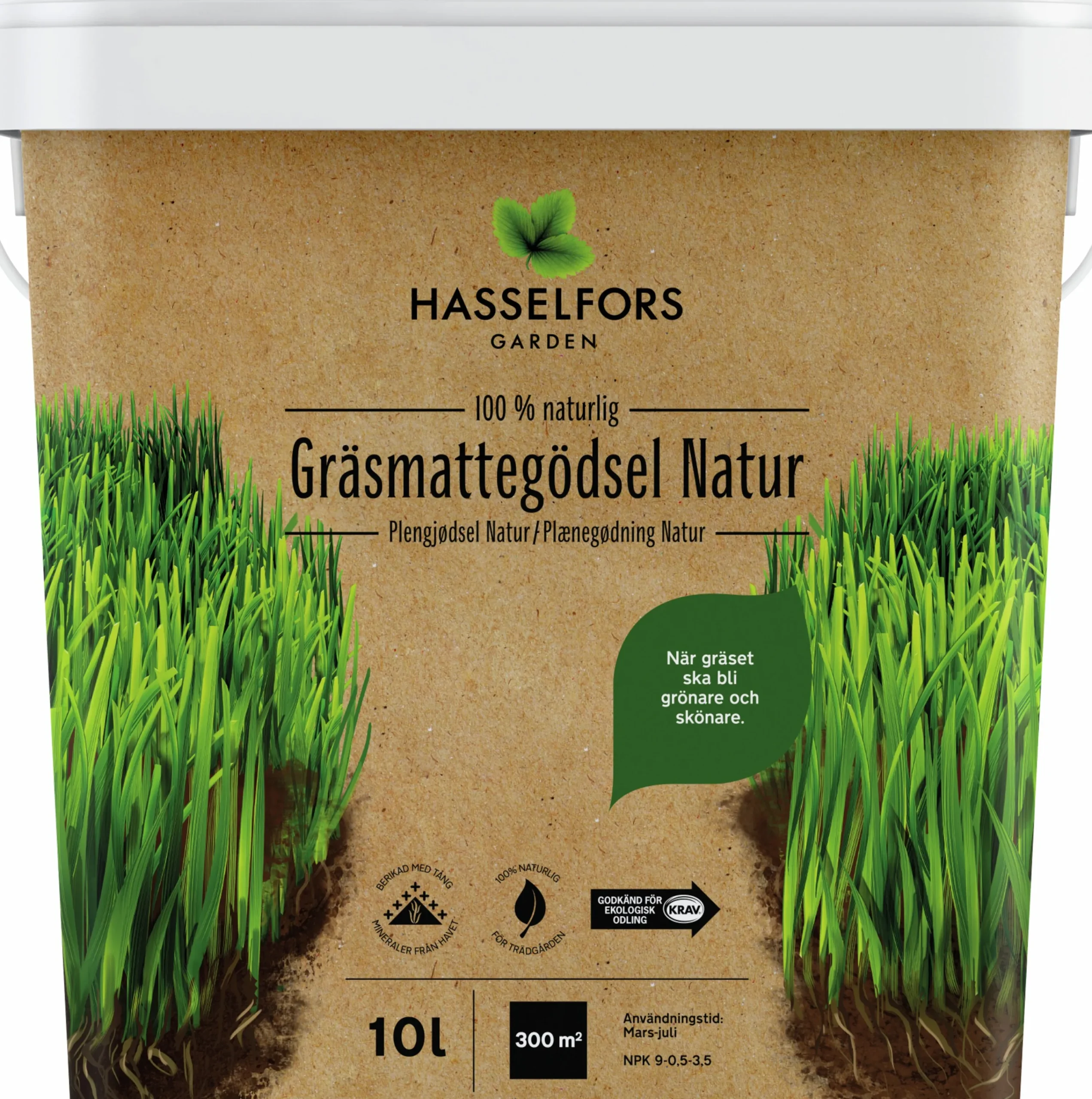 Gräsgödsel Hasselfors Natur KRAV 10L>Hasselfors Garden New