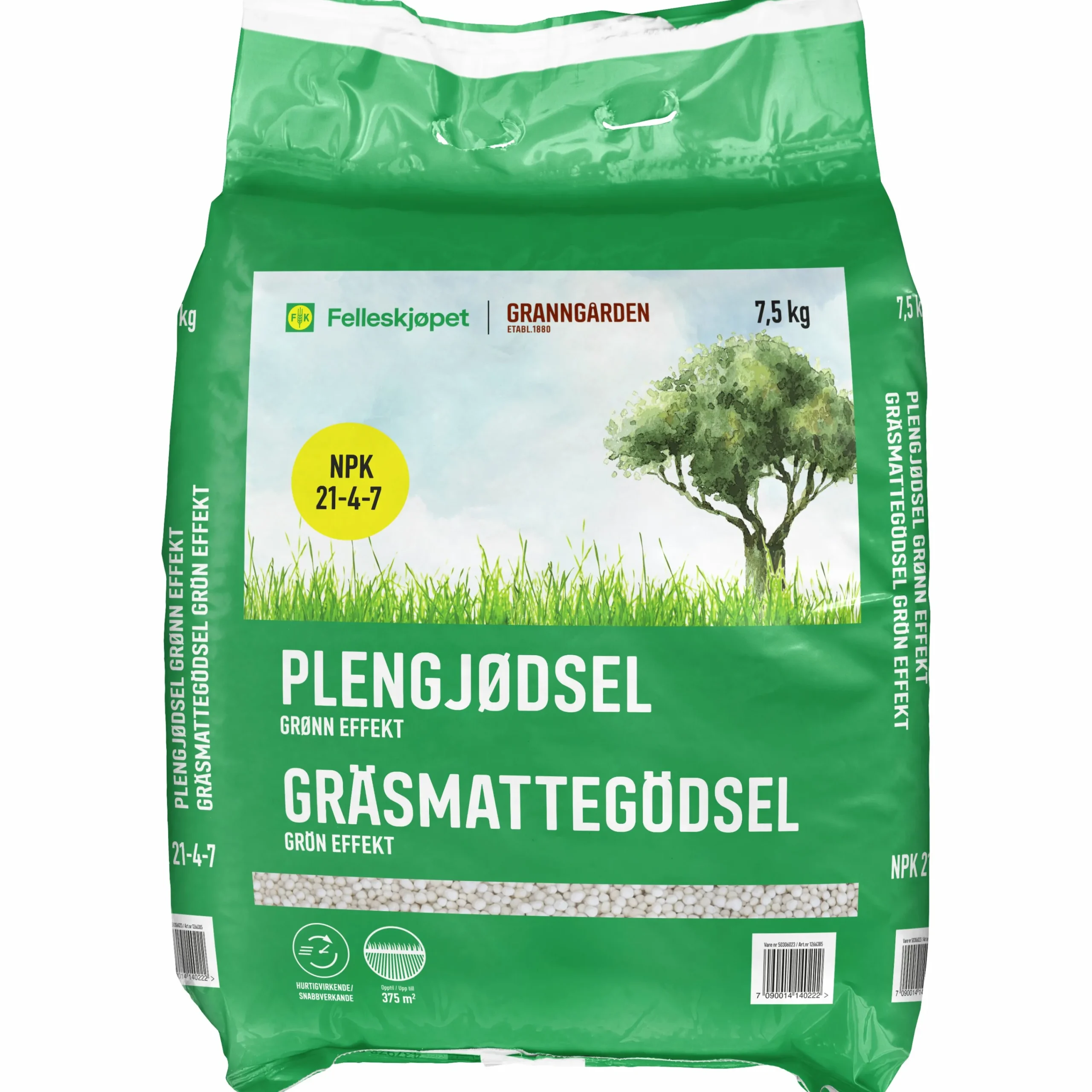 Gräsgödsel 21-4-7 7,5kg>Granngården Discount