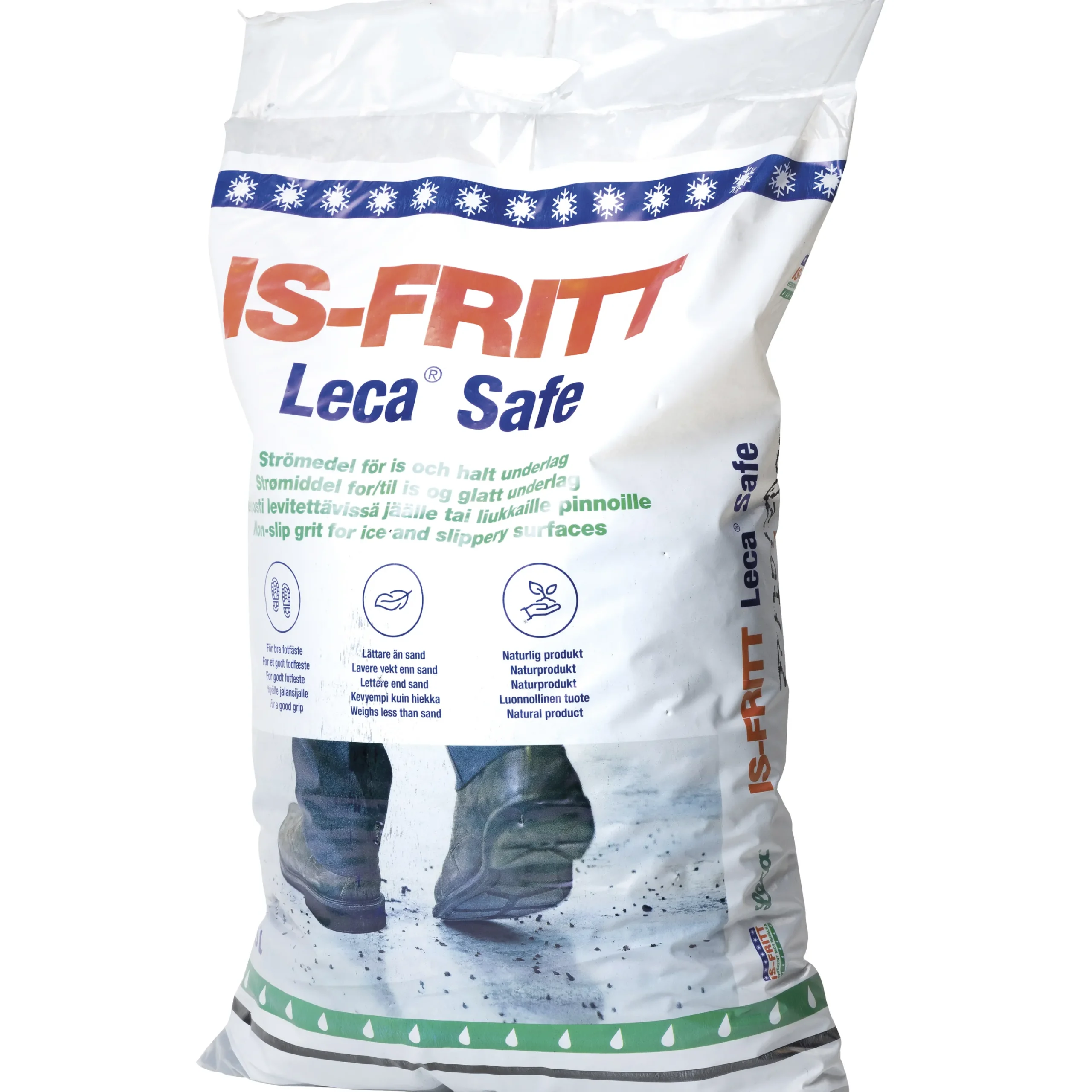 Halkbekämpning Leca Safe strö 10L>Isfritt New