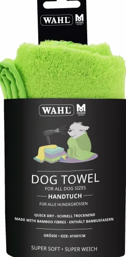 Handduk Hund Bambu Grön 61x61cm>WAHL Outlet