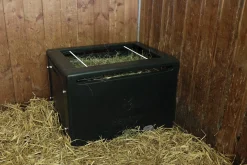 Höbox Slowfeeder med galler grön 80x61x56cm>Kerbl