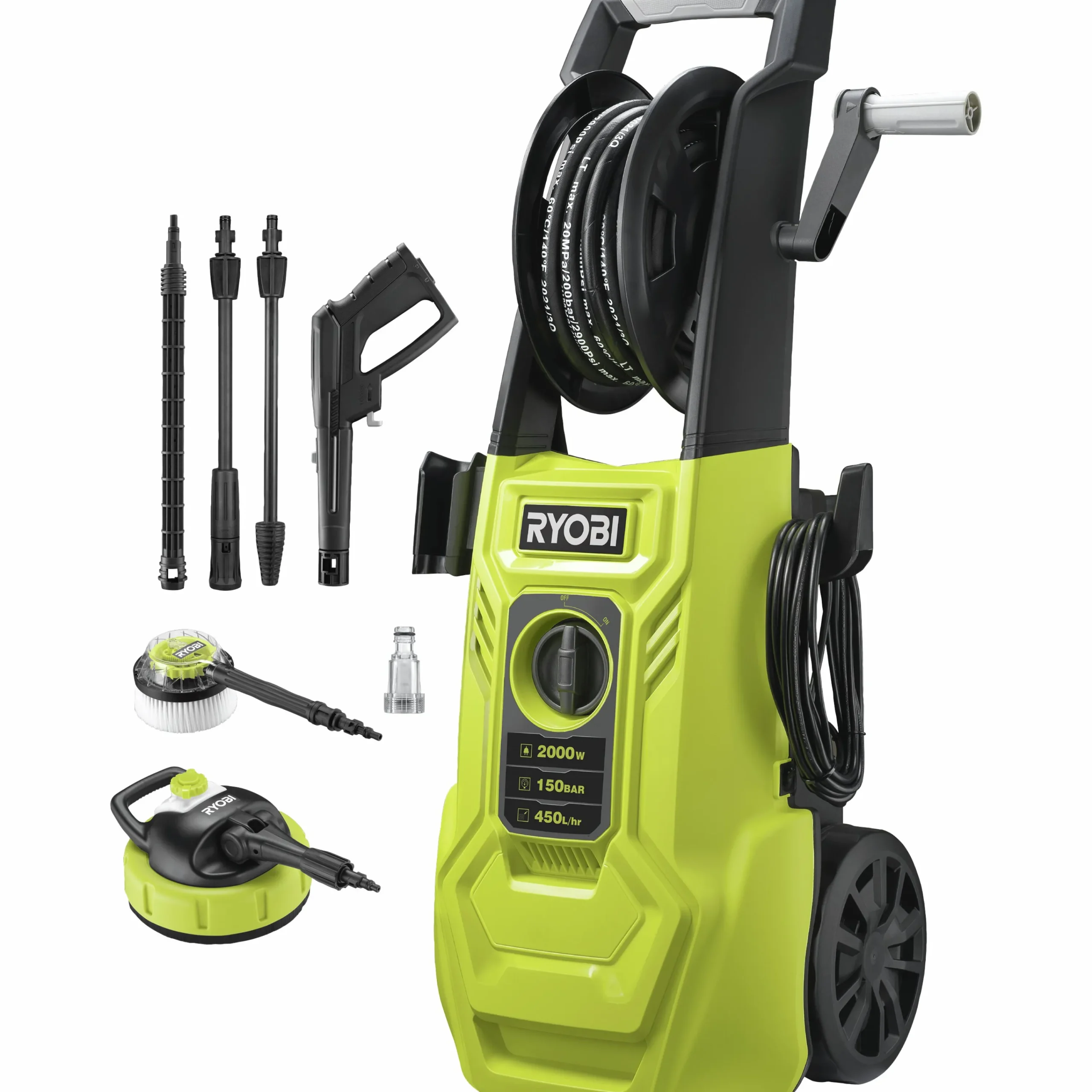 Högtryckstvätt RY150PWA 150bar 2000W>Ryobi Hot