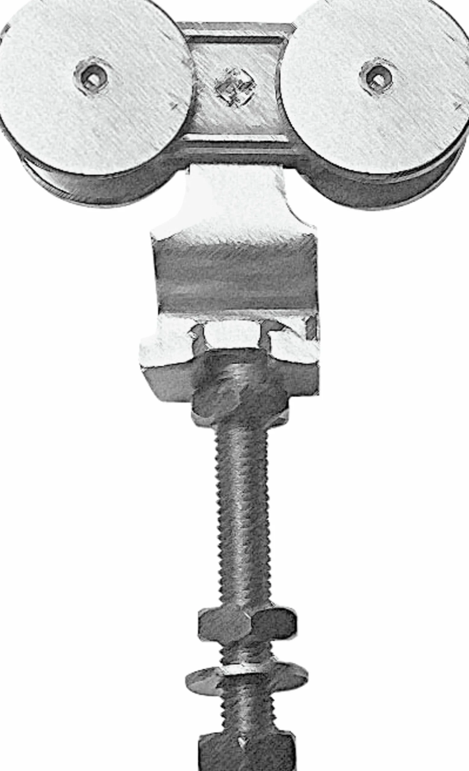 Hängrulle Ståldörr 300kg 2-p>Helaform