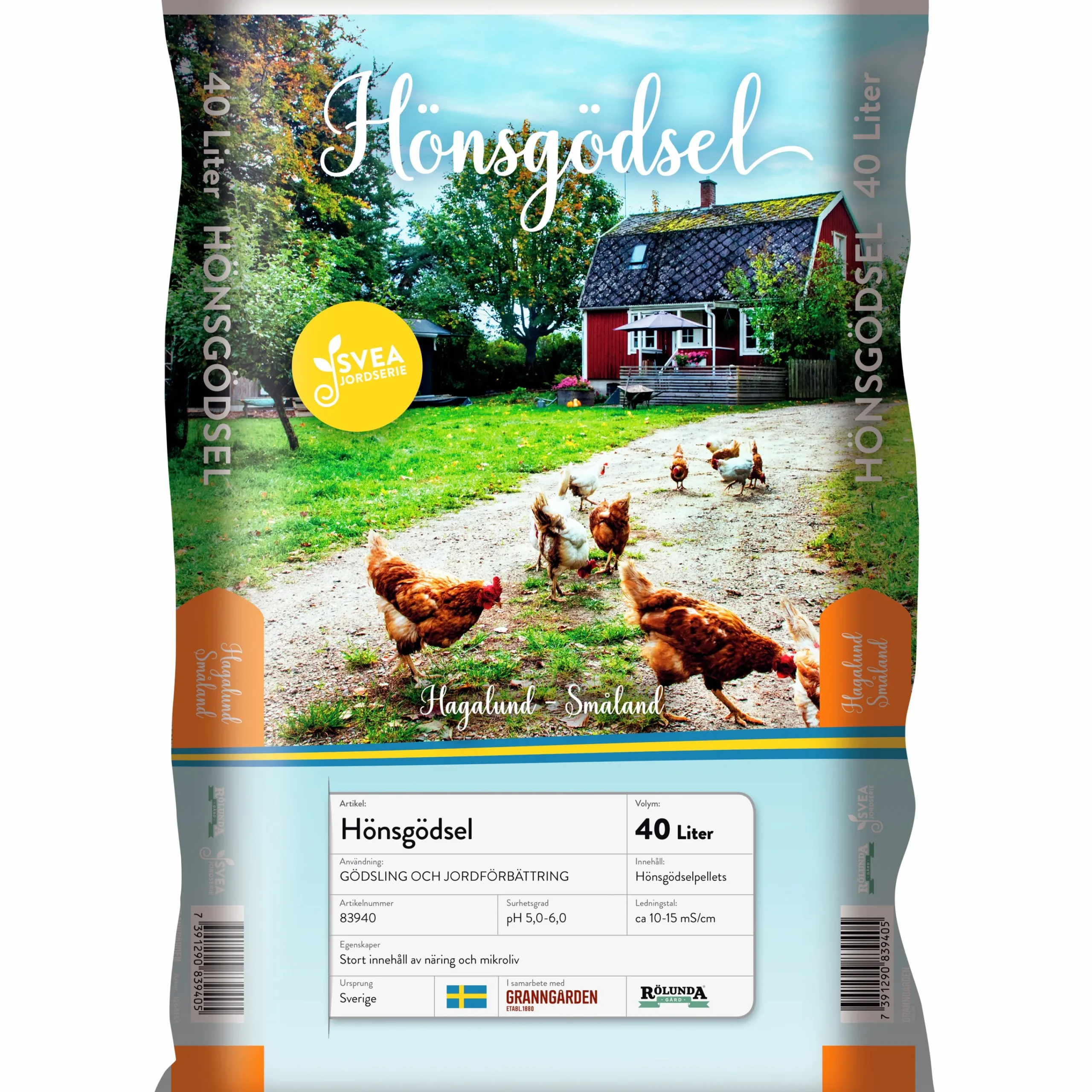 Hönsgödsel Svea 40L>Granngården Outlet