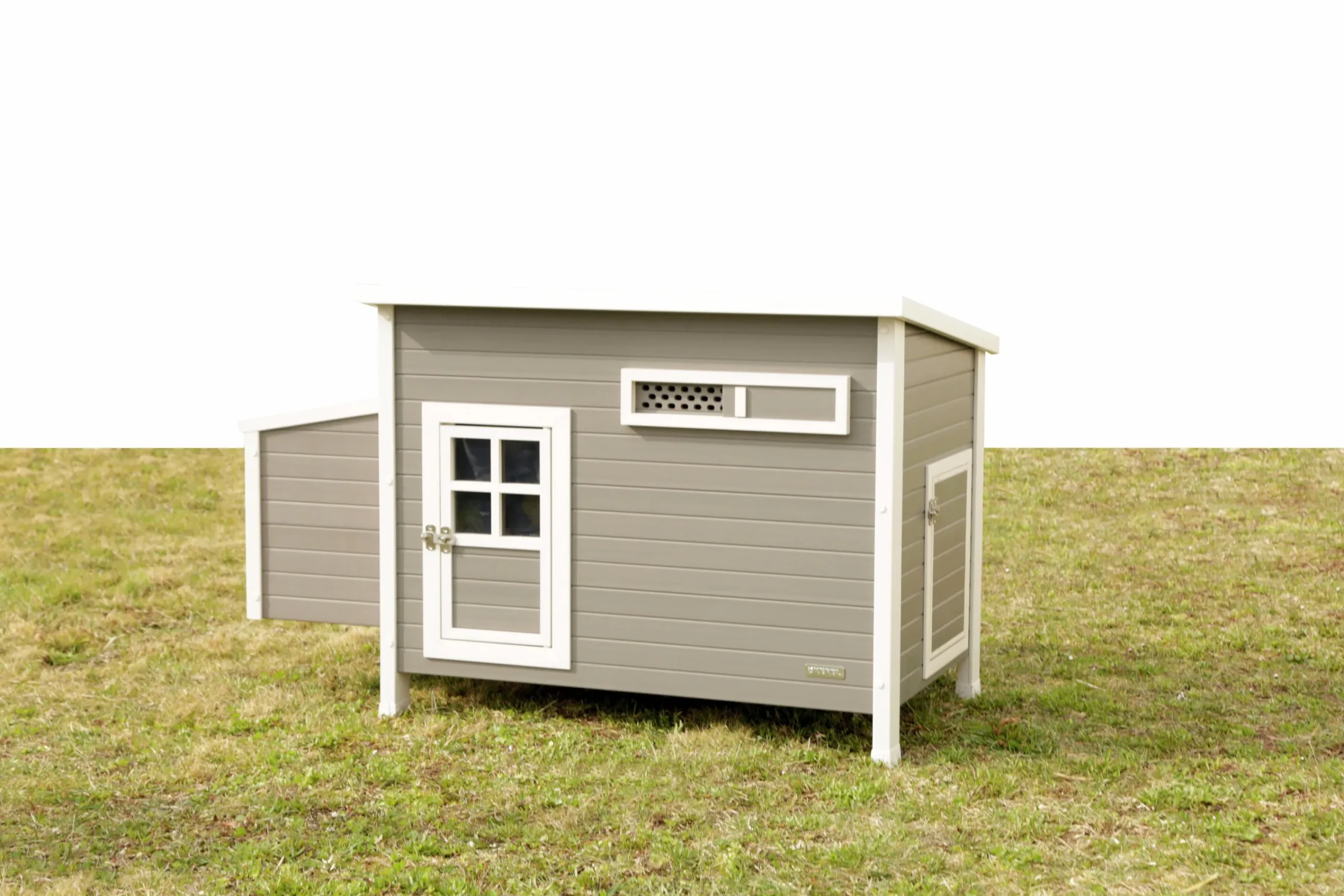 Hönshus Eco Barney Grå/Vit 137x73x83cm>Kerbl Clearance