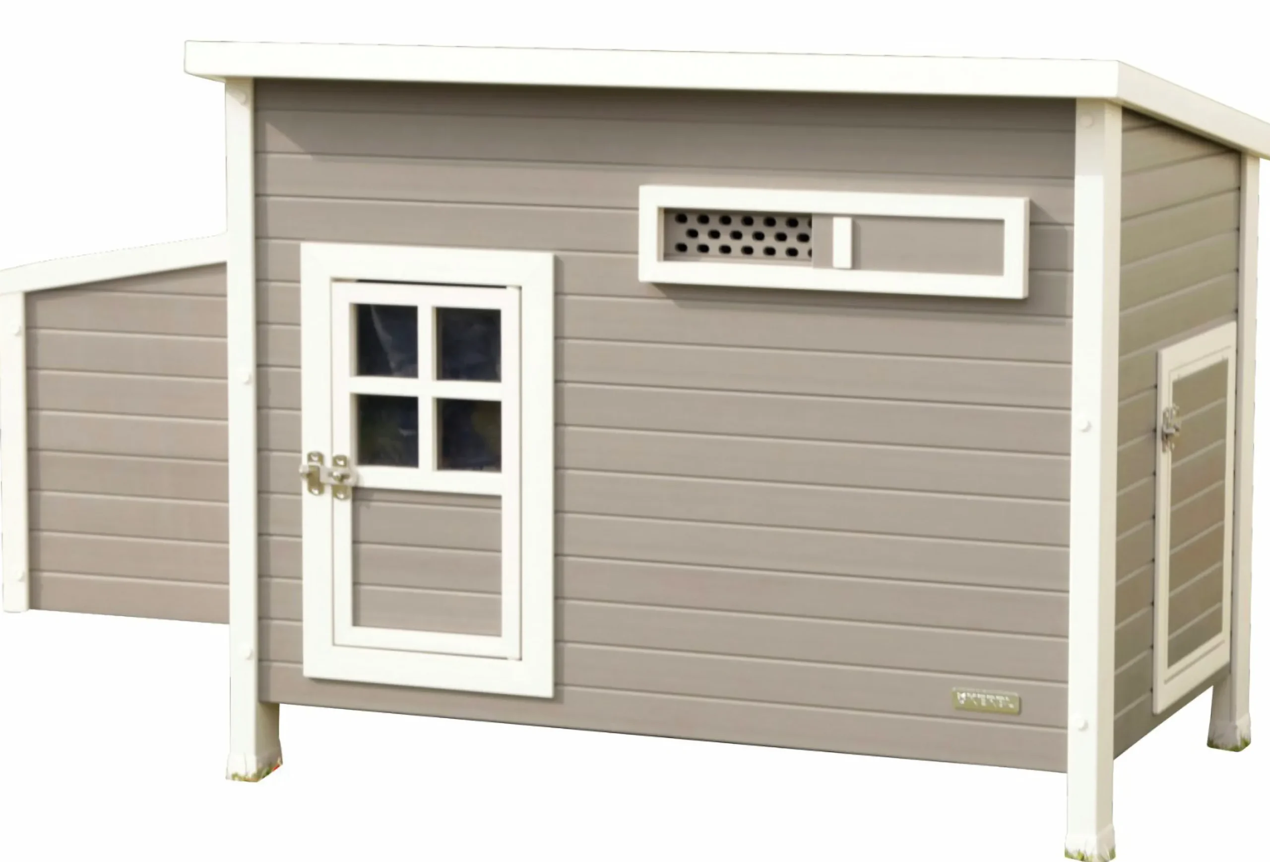 Hönshus Eco Barney Grå/Vit 137x73x83cm>Kerbl Clearance