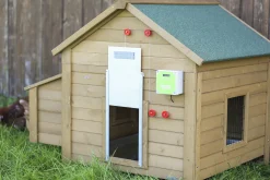 Hönslucka med automatisk lucköppnare 300x400mm>Kerbl Outlet
