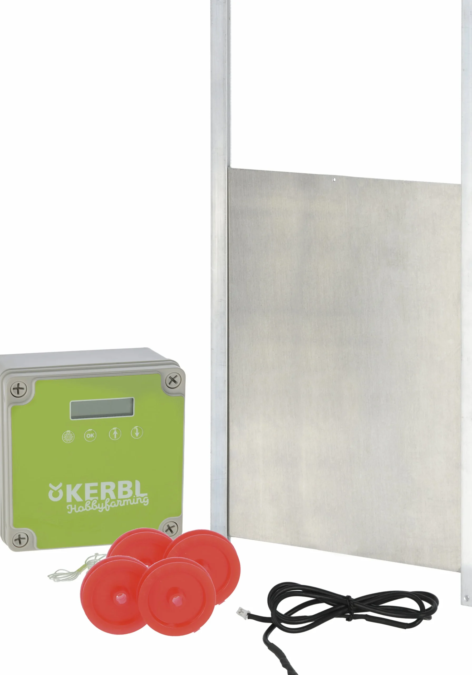 Hönslucka med automatisk lucköppnare 300x400mm>Kerbl Outlet