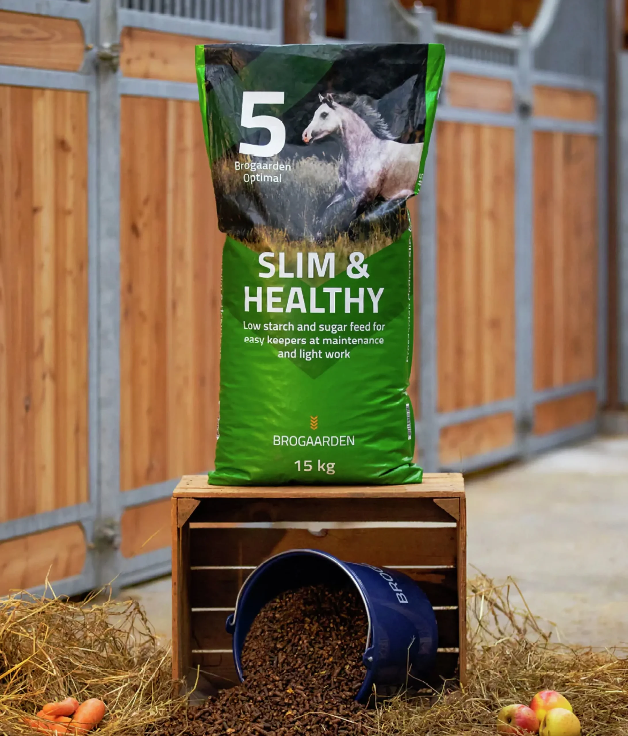 Hästfoder Optimal 5 Slim & Healthy 15kg>Brogaarden Hot