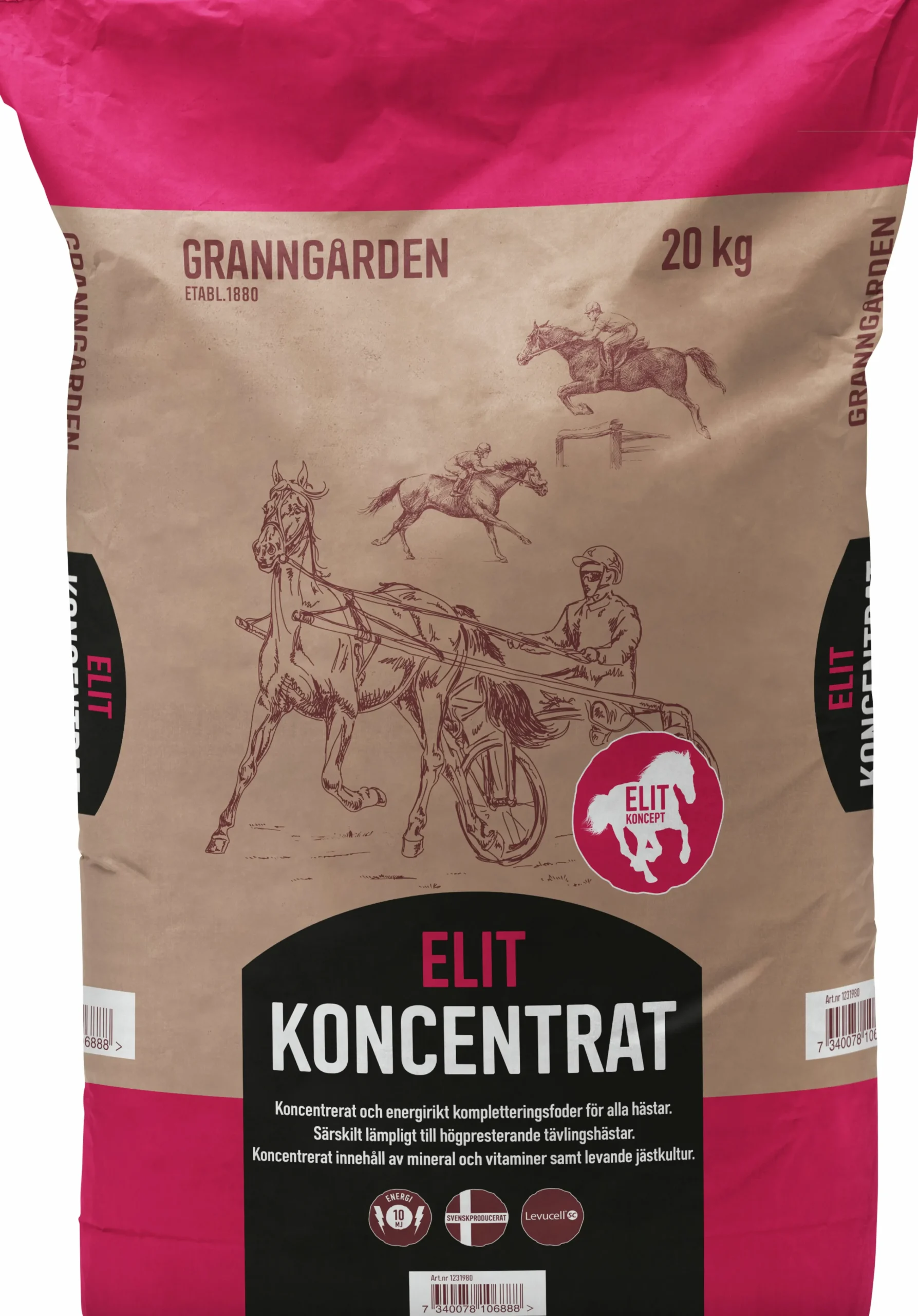 Hästfoder Elit Koncentrat 20kg>Granngården Discount