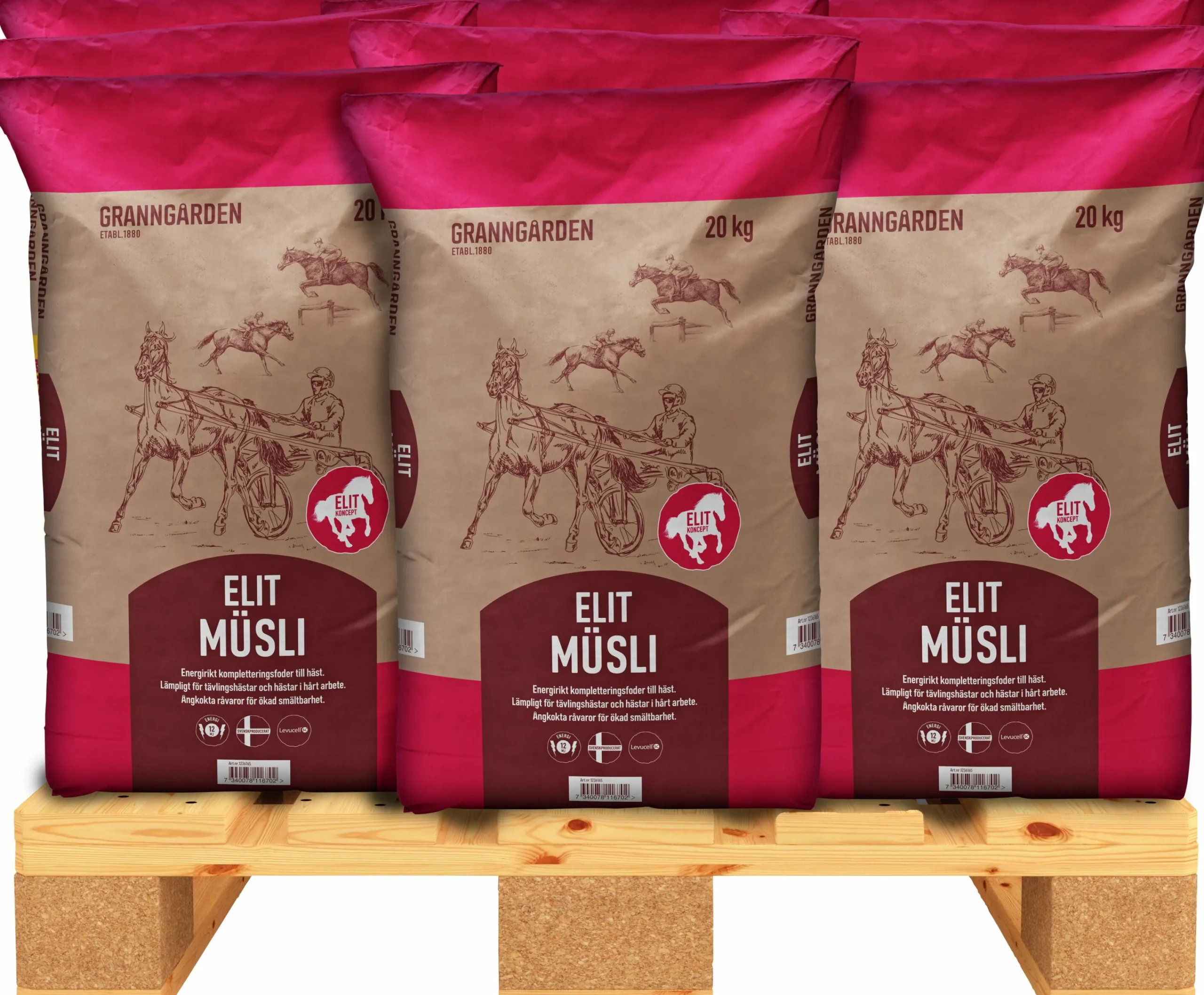 Hästfoder Elit Müsli 20kg>Granngården New