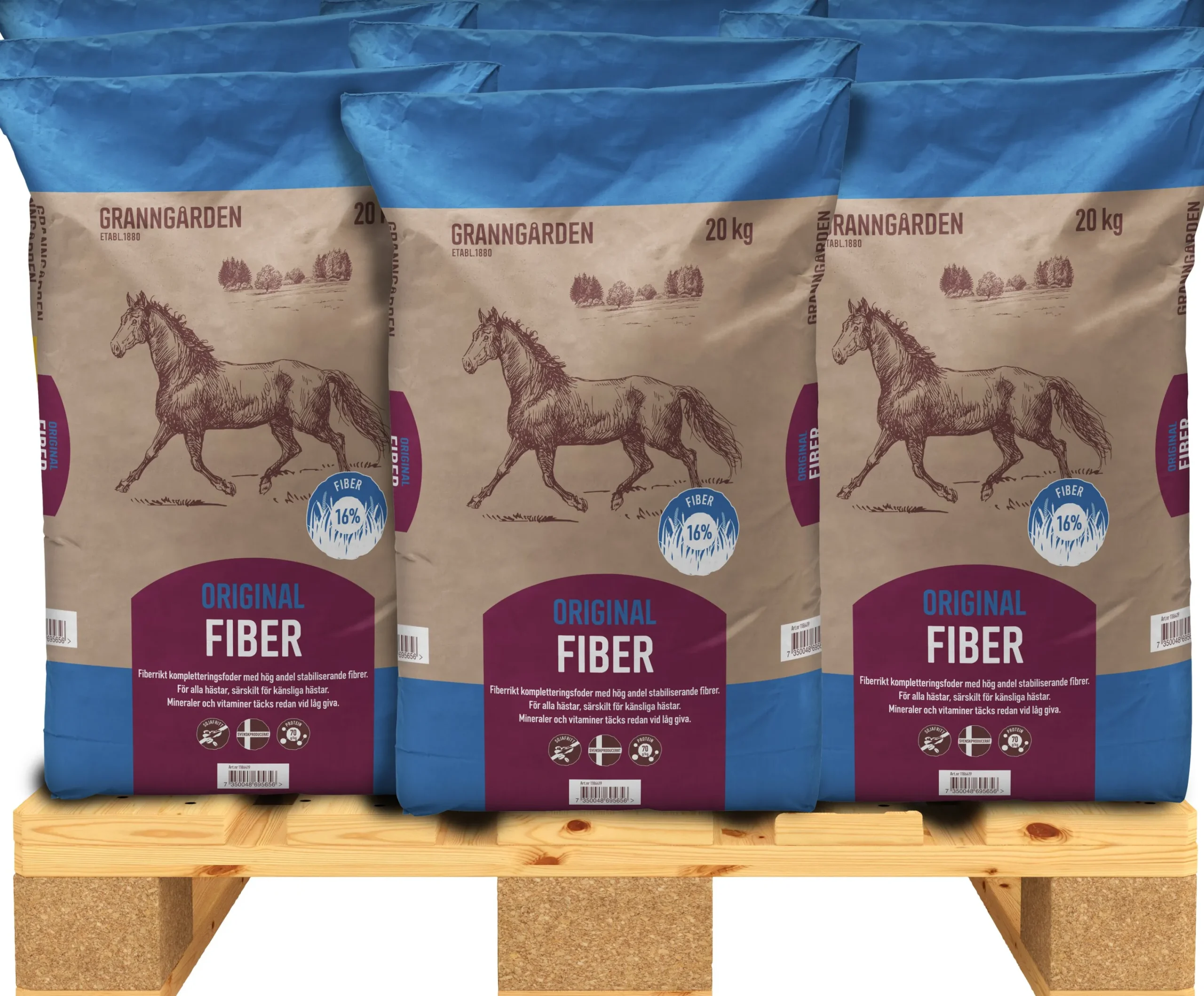 Hästfoder Original Fiber 20kg>Granngården Hot