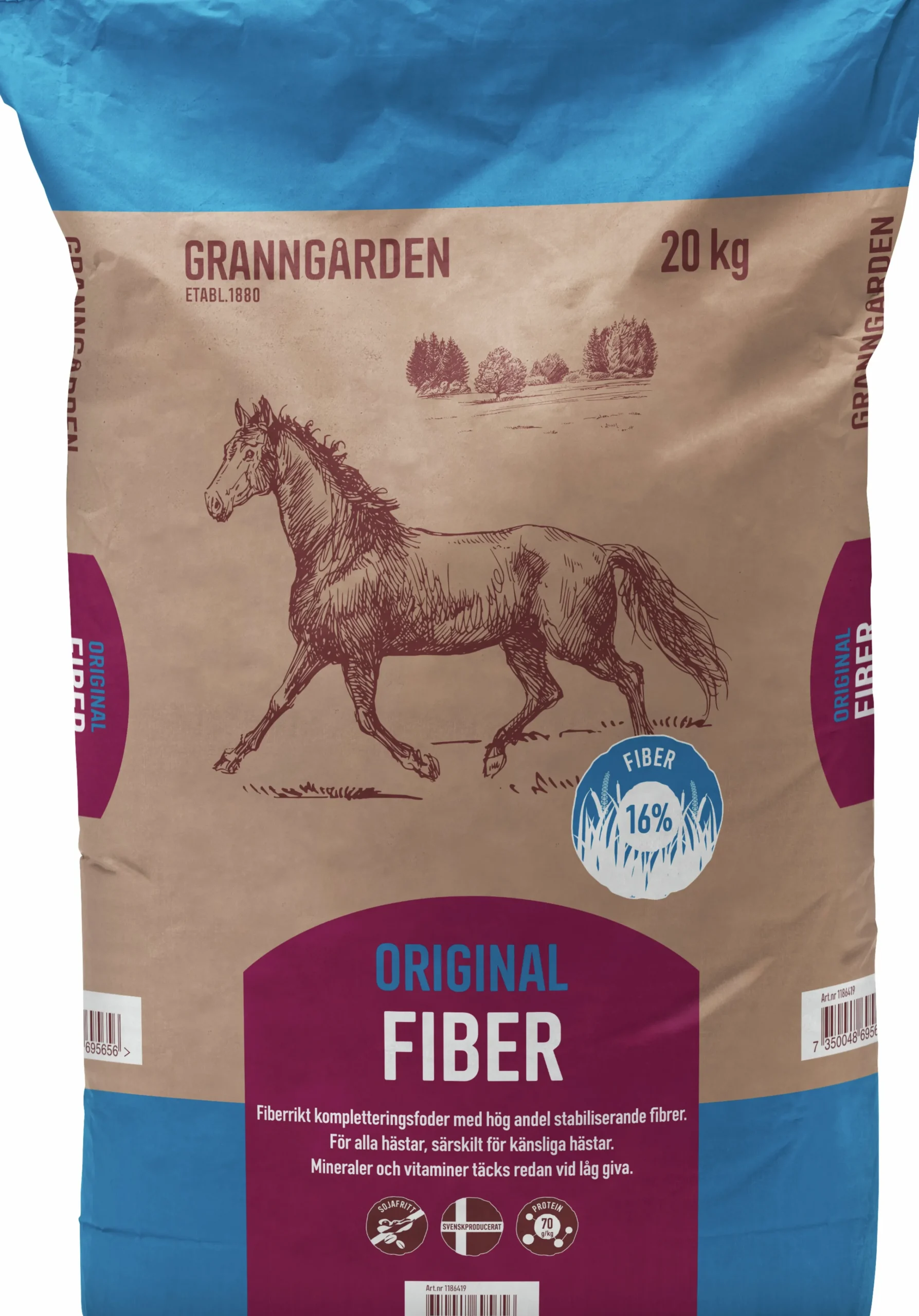 Hästfoder Original Fiber 20kg>Granngården Hot