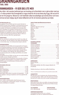 Hästfoder Protein Pellets 150 20kg>Granngården Clearance