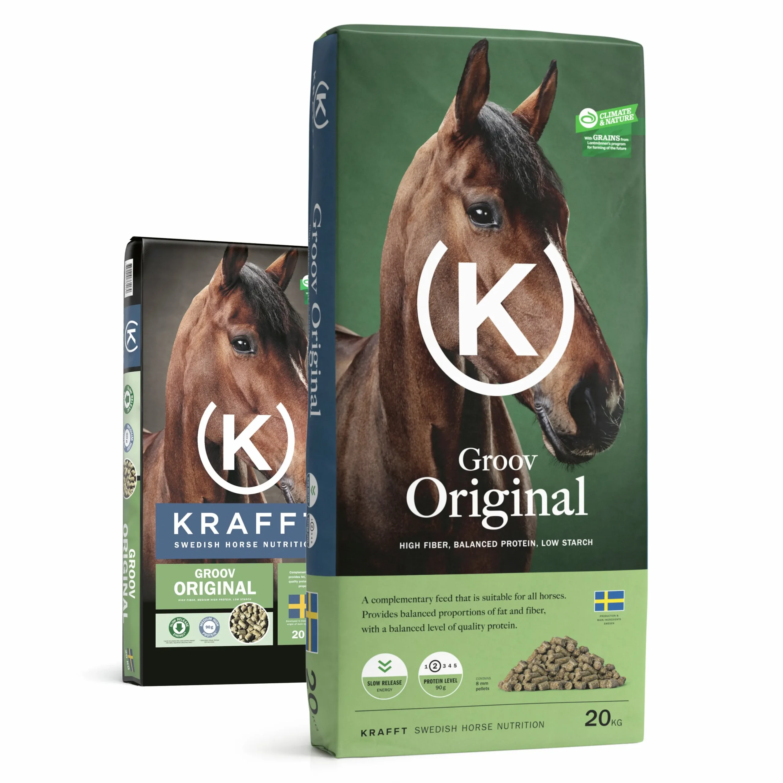 Hästfoder Groov Original Pellets 20kg>Krafft Online