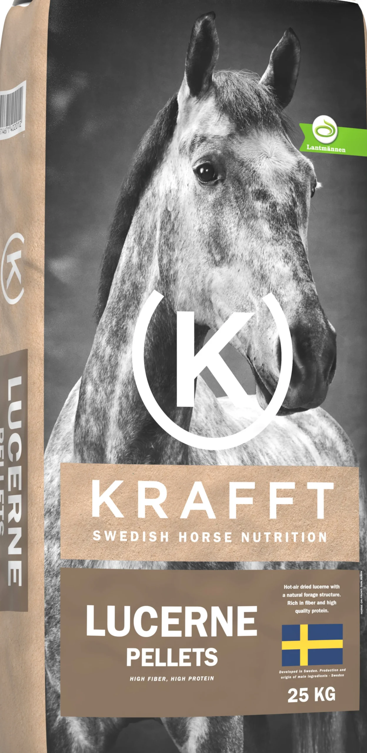 Hästfoder Lucerne Pellets 25kg>Krafft Online