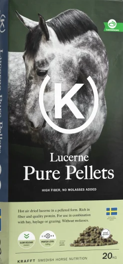 Hästfoder Lucerne Pure pellets 20kg>Krafft Online