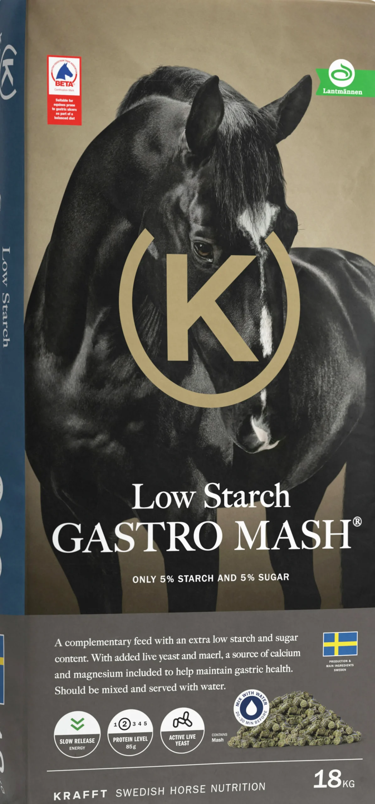 Hästfoder Performance Low Starch Gastromash 18kg>Krafft Outlet