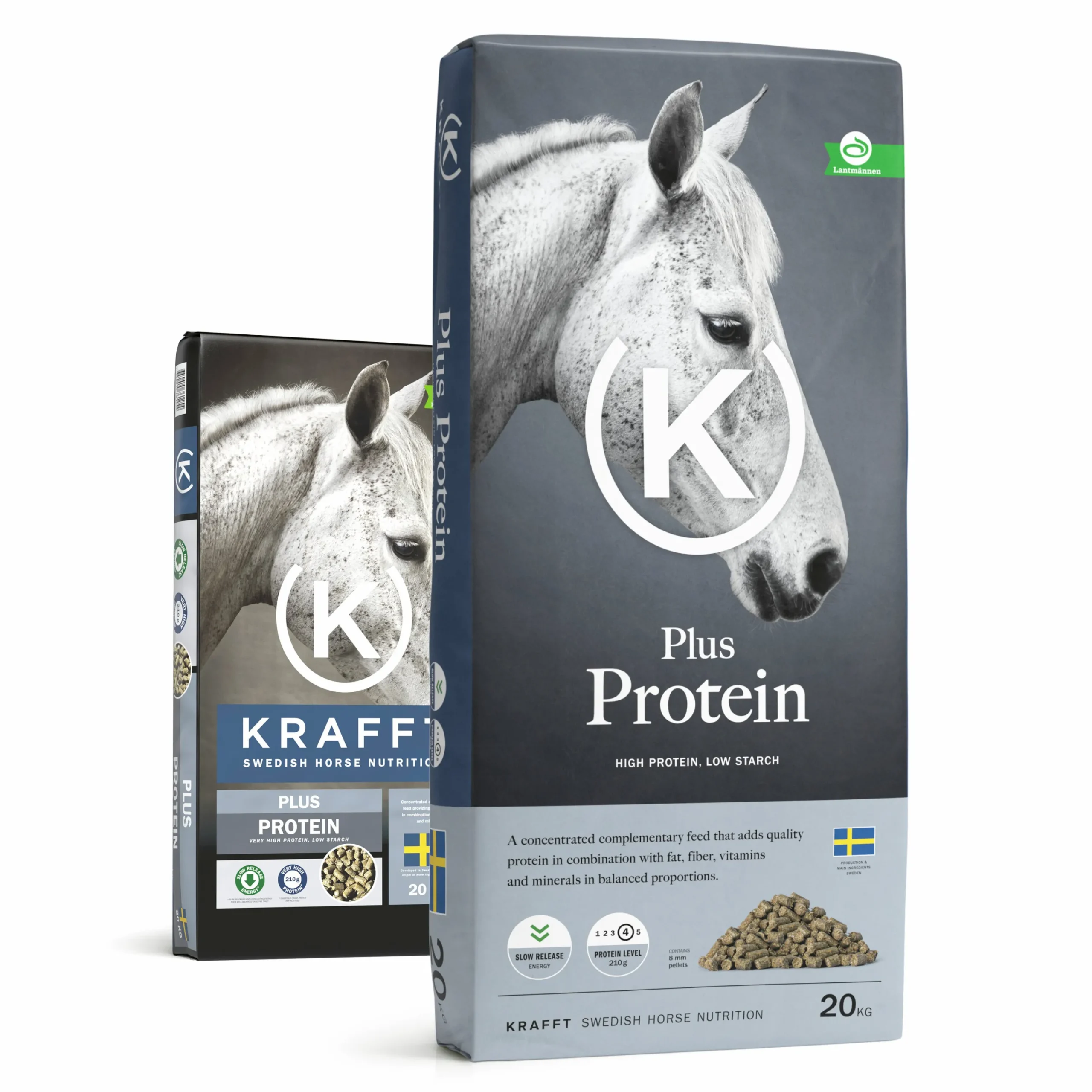 Hästfoder Plus Protein Pellets 20kg>Krafft Sale