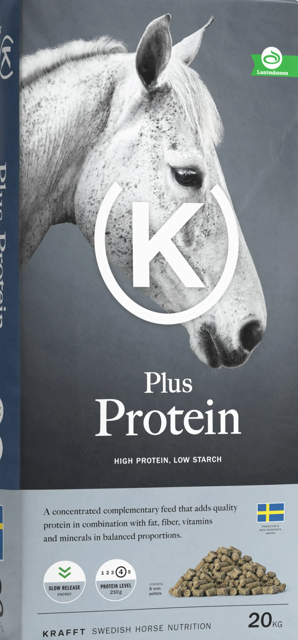 Hästfoder Plus Protein Pellets 20kg>Krafft Sale