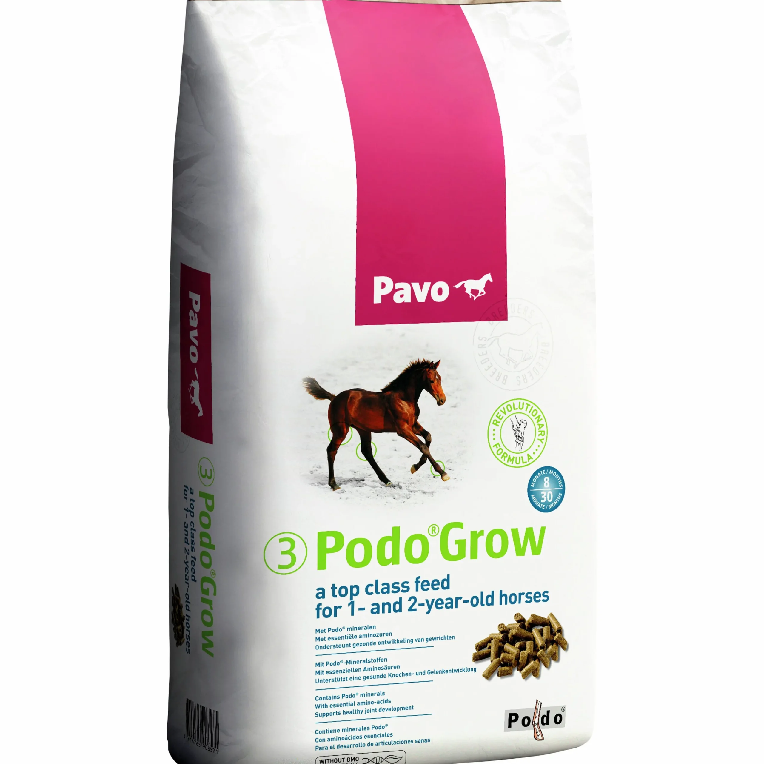 Hästfoder Podo Grow 20kg>Pavo Best