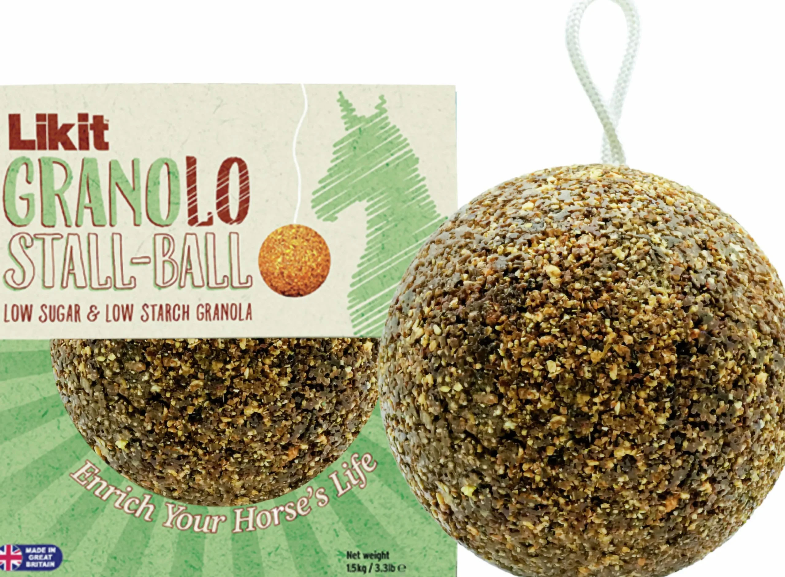 Hästgodis Stallboll Granolo Äpple 1,5kg>Likit Best