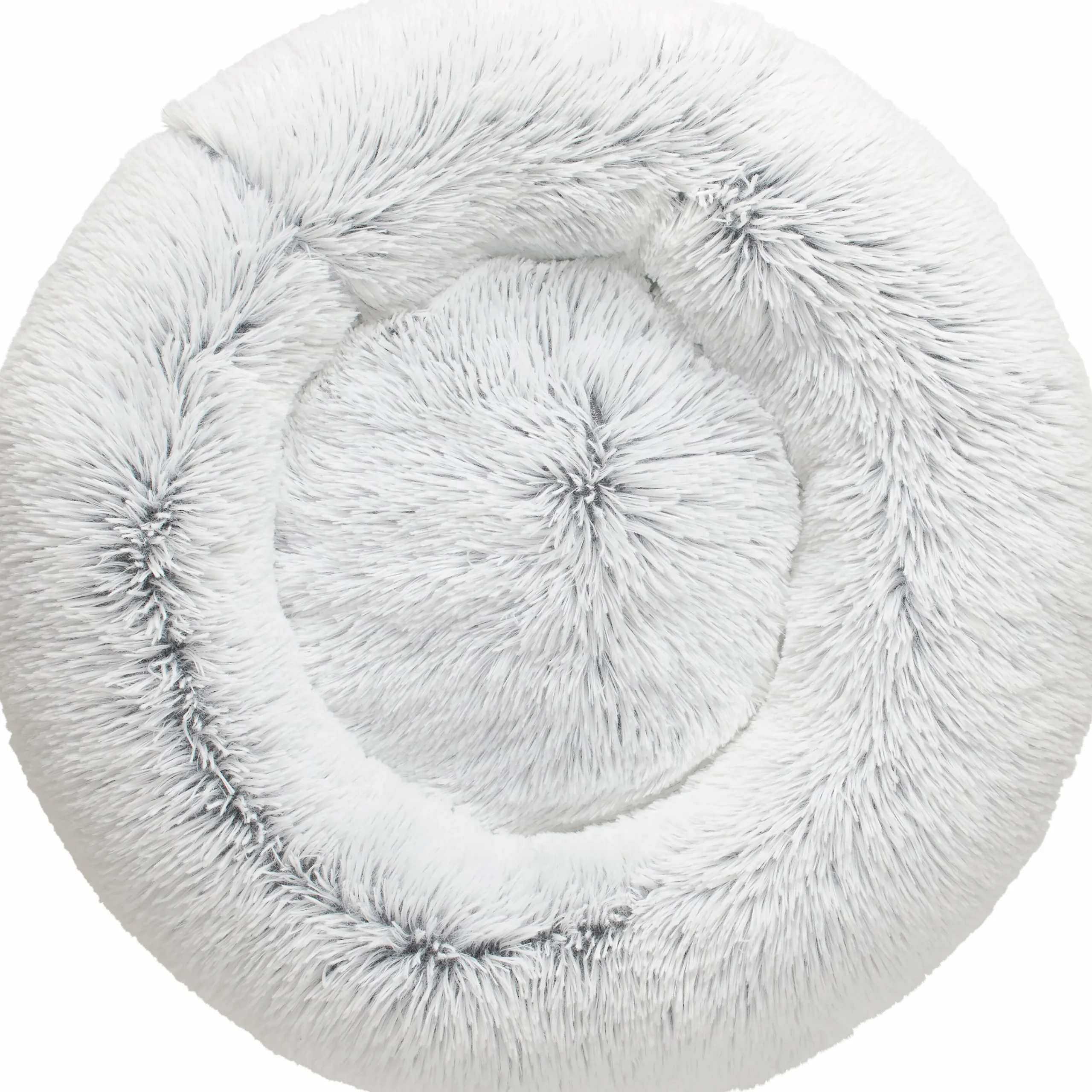 Hundbädd Loppa Donut Fluffig Vit 50cm>Hunter Clearance