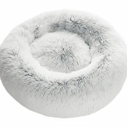 Hundbädd Loppa Donut Fluffig Vit 50cm><noscript><img width=