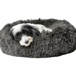 Hundbädd Loppa Donut Fluffig Antracitgrå 50cm><noscript><img width=