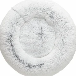 Hundbädd Loppa Donut Fluffig Vit 60cm><noscript><img width=