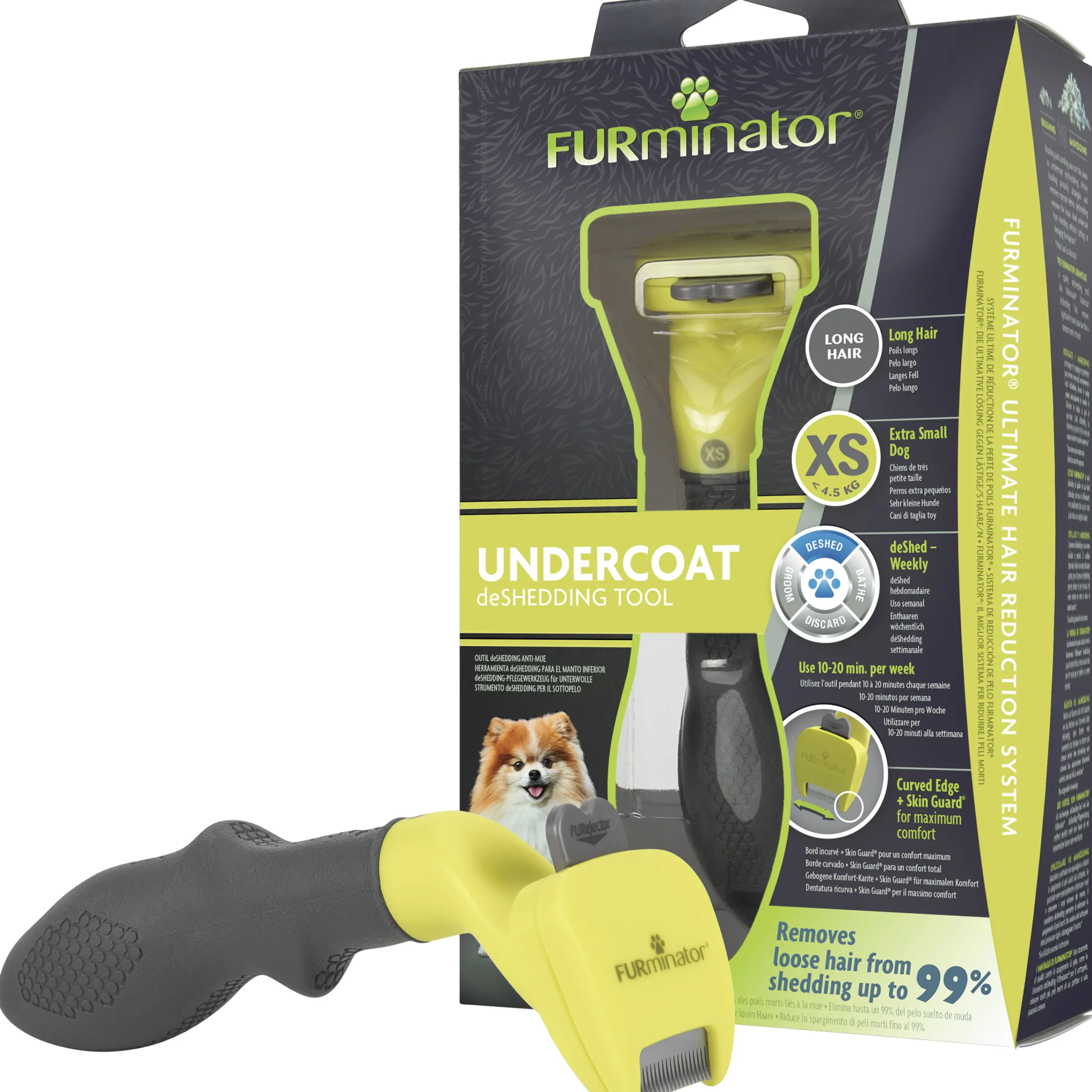 Hundborste Deshedding Underullskarda XS>FURminator Sale