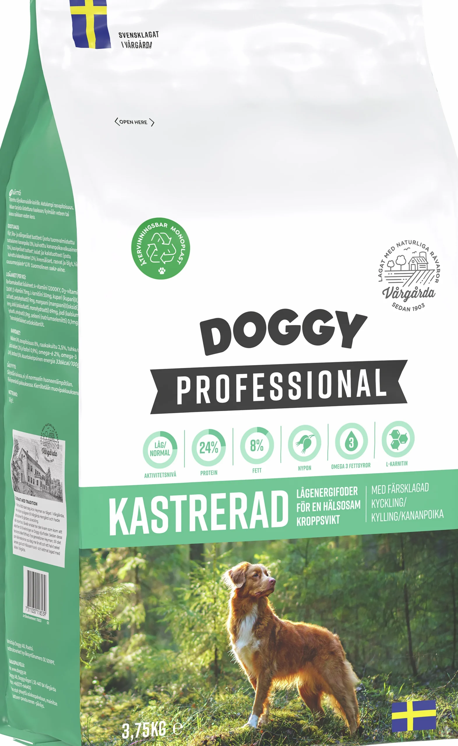Hundfoder Kastrerad>Doggy Professional New
