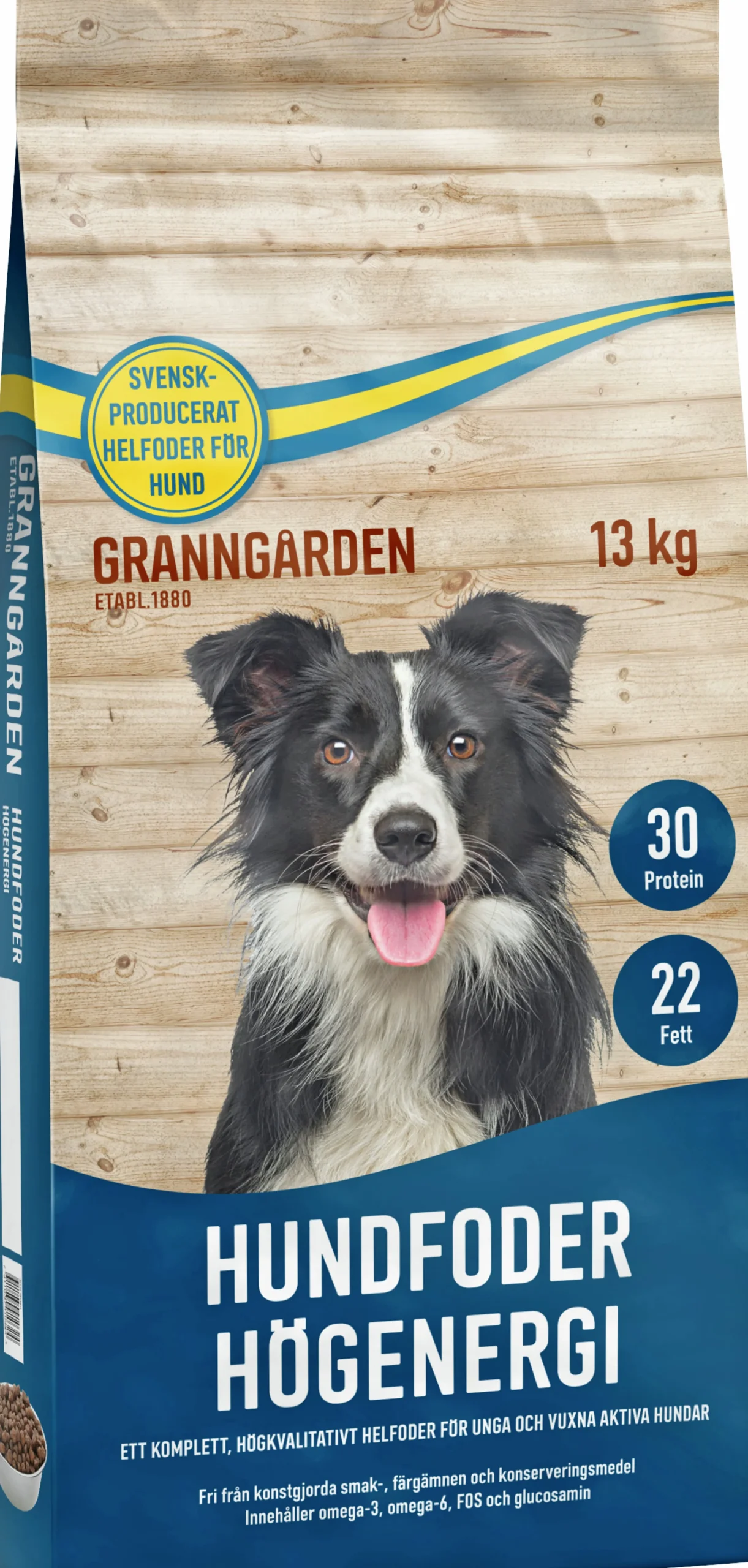 Hundfoder Högenergi 13kg>Granngården Hot