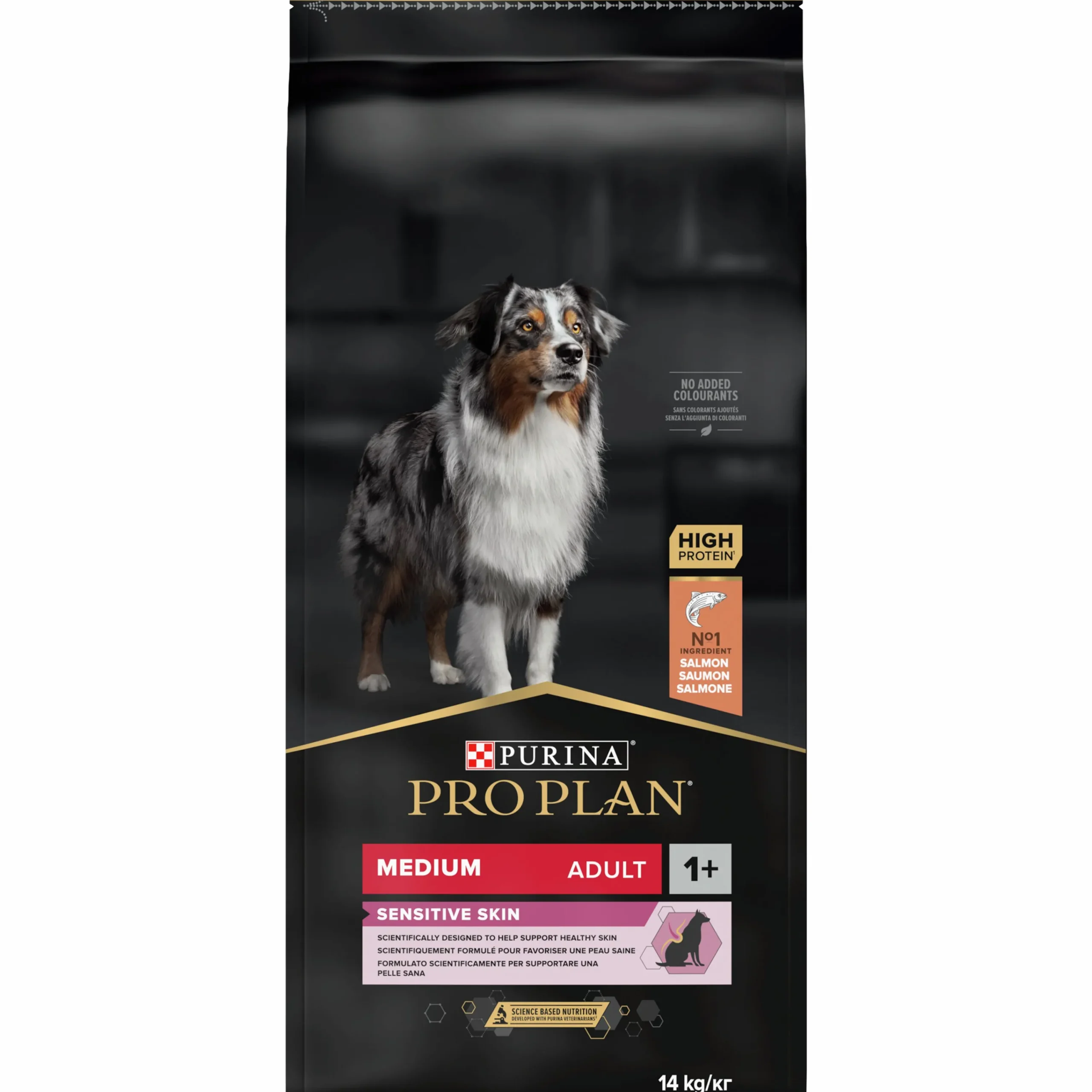 Hundfoder Purina Adult Sensitive Skin Medium 14kg>Pro Plan Hot