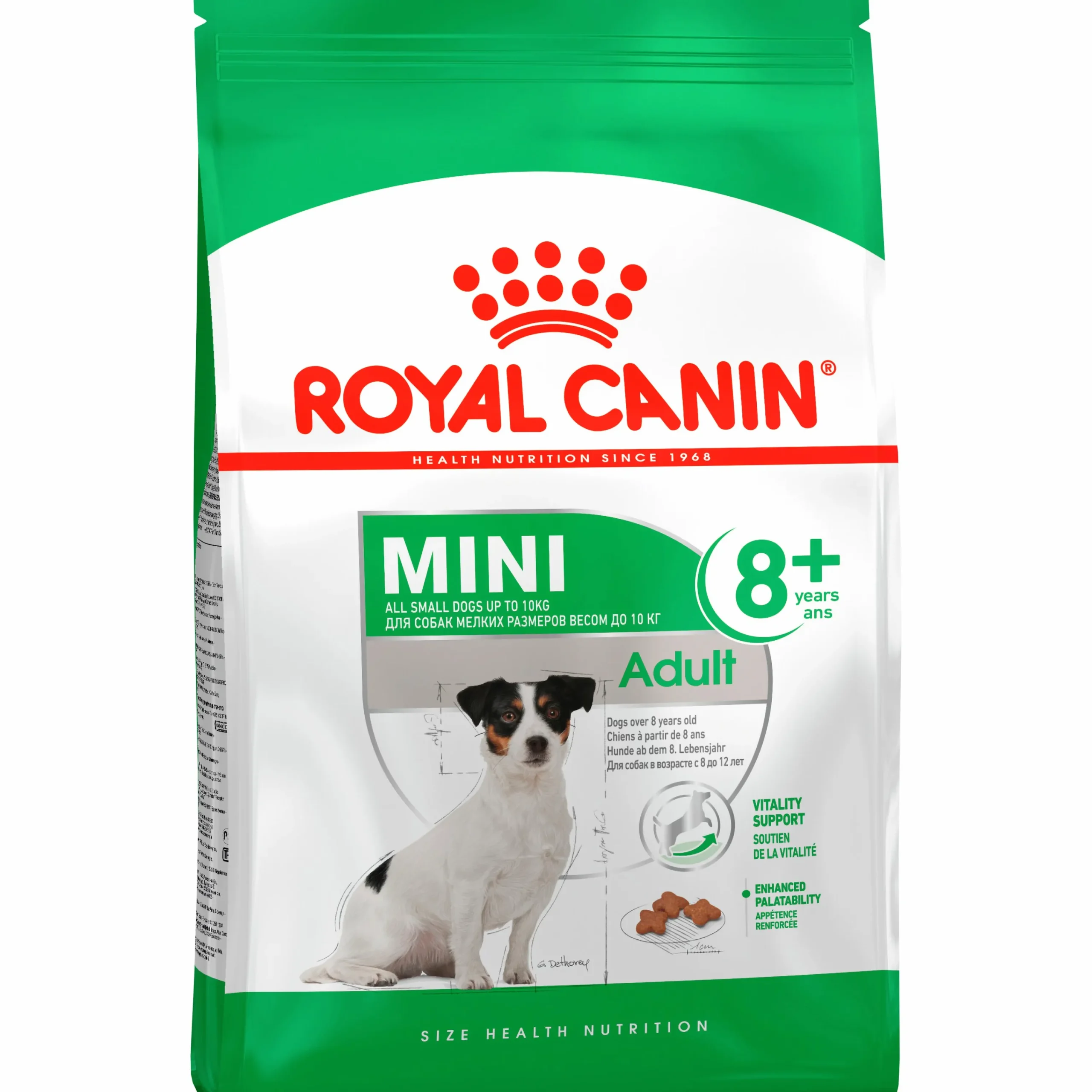 Hundfoder Mini Adult 8+ 2kg>Royal Canin Online