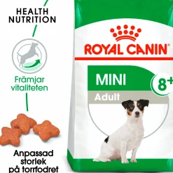 Hundfoder Mini Adult 8+ 8kg><noscript><img width=