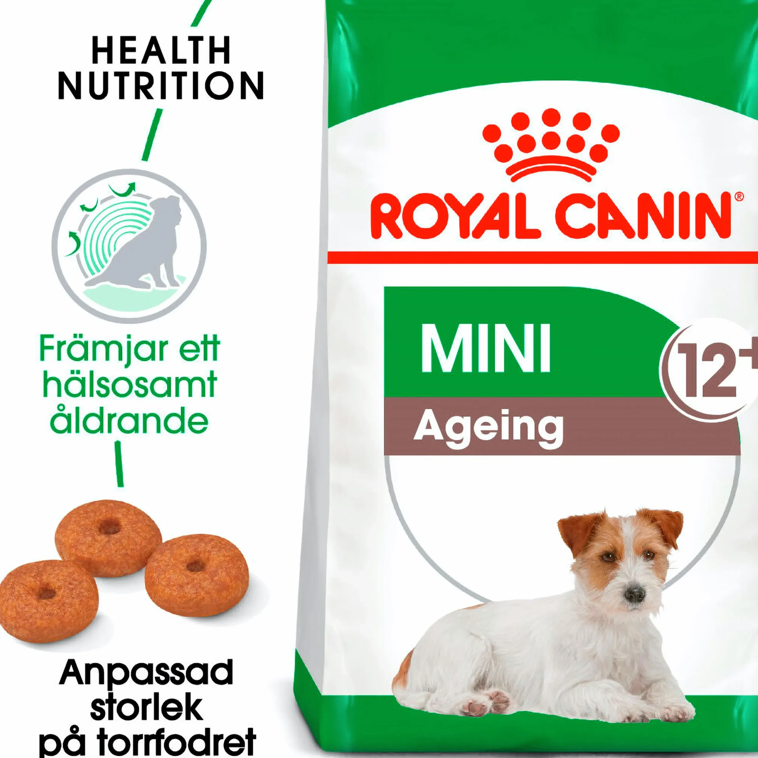 Hundfoder Mini Ageing 12+ 1,5kg>Royal Canin Hot