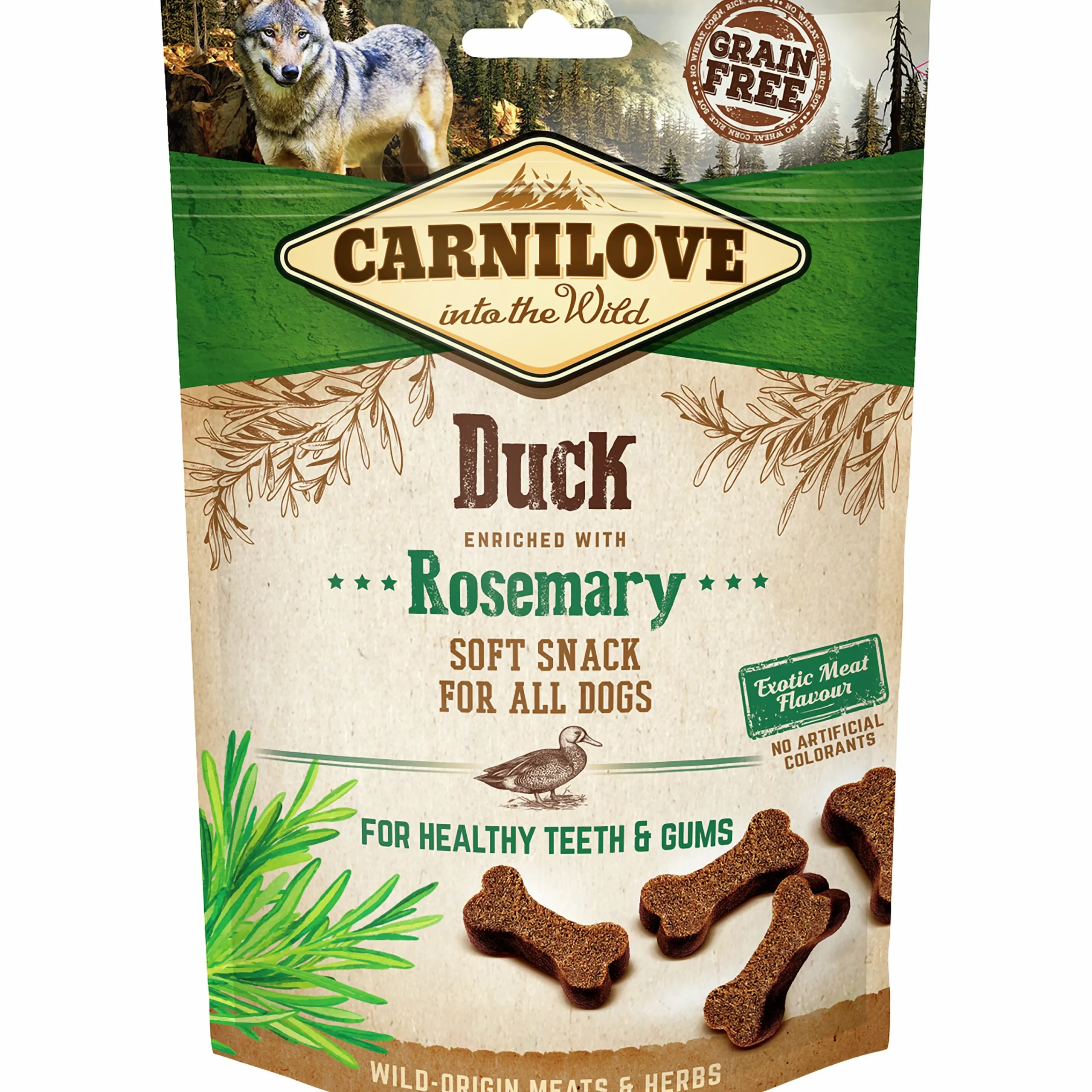 Hundgodis Semi Moist Snack Anka 200g>Carnilove