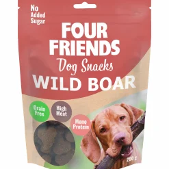 Hundgodis Four Friends Snacks Wild Boar 200g>FourFriends