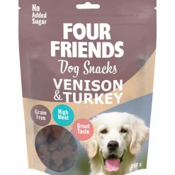 Hundgodis Four Friends Snacks Venison/Turkey 200g>FourFriends Outlet