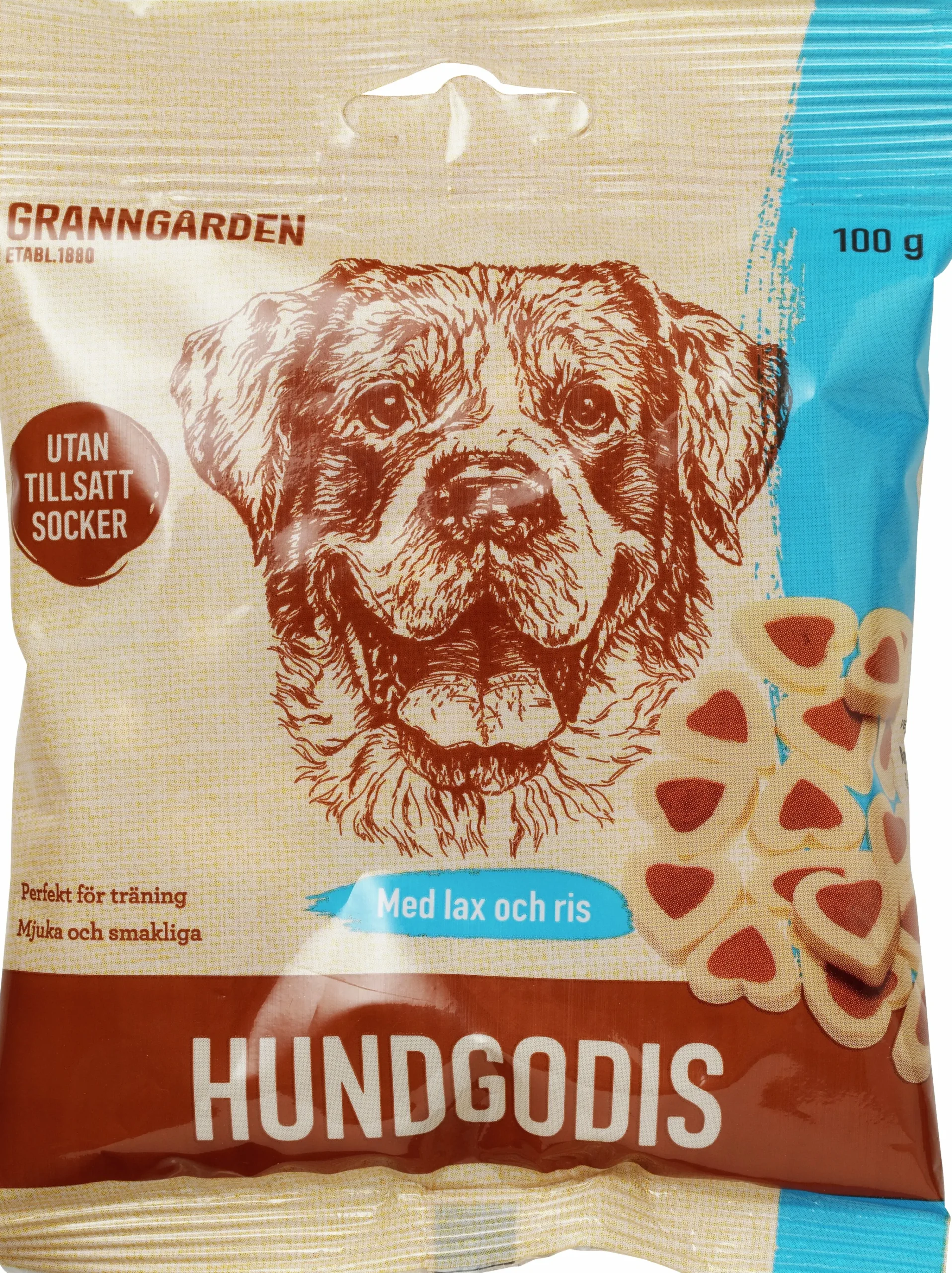 Hundgodis Lax & Ris 100g>Granngården Online