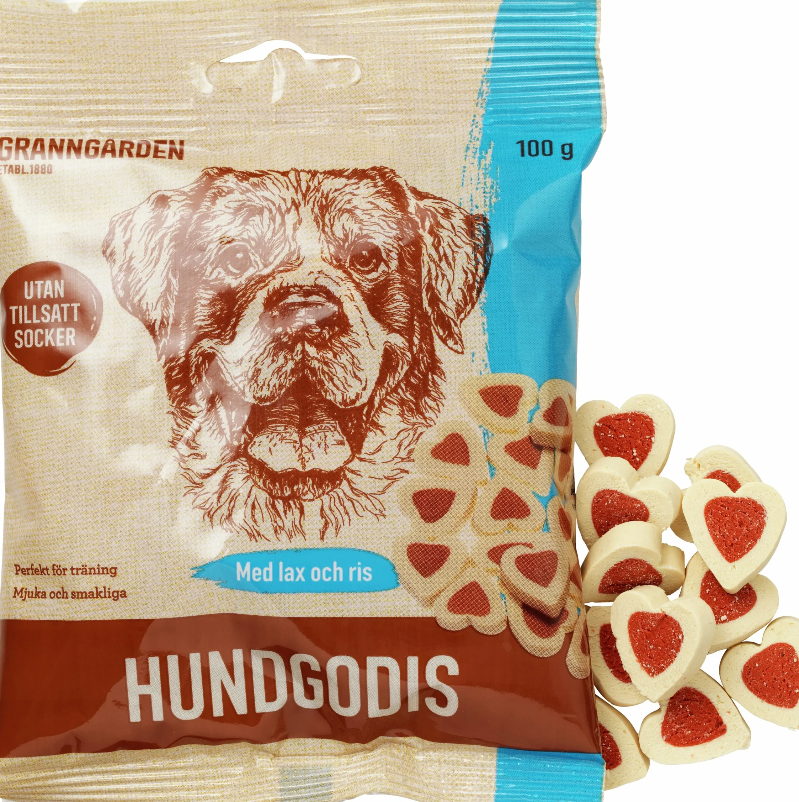 Hundgodis Lax & Ris 100g>Granngården Online