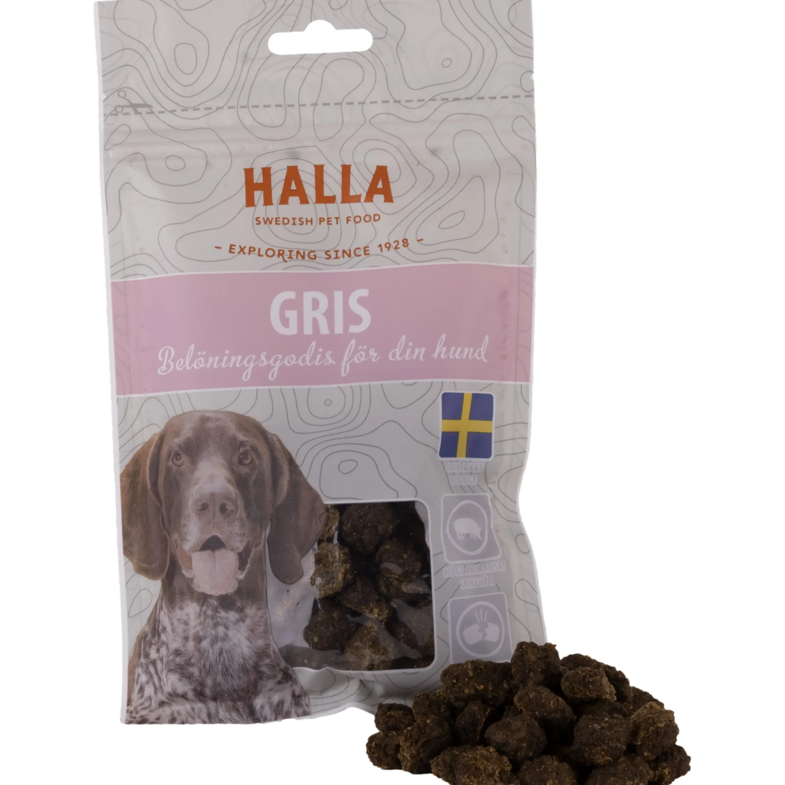 Hundgodis Halla Gris 80g>Halla Petfood Sale