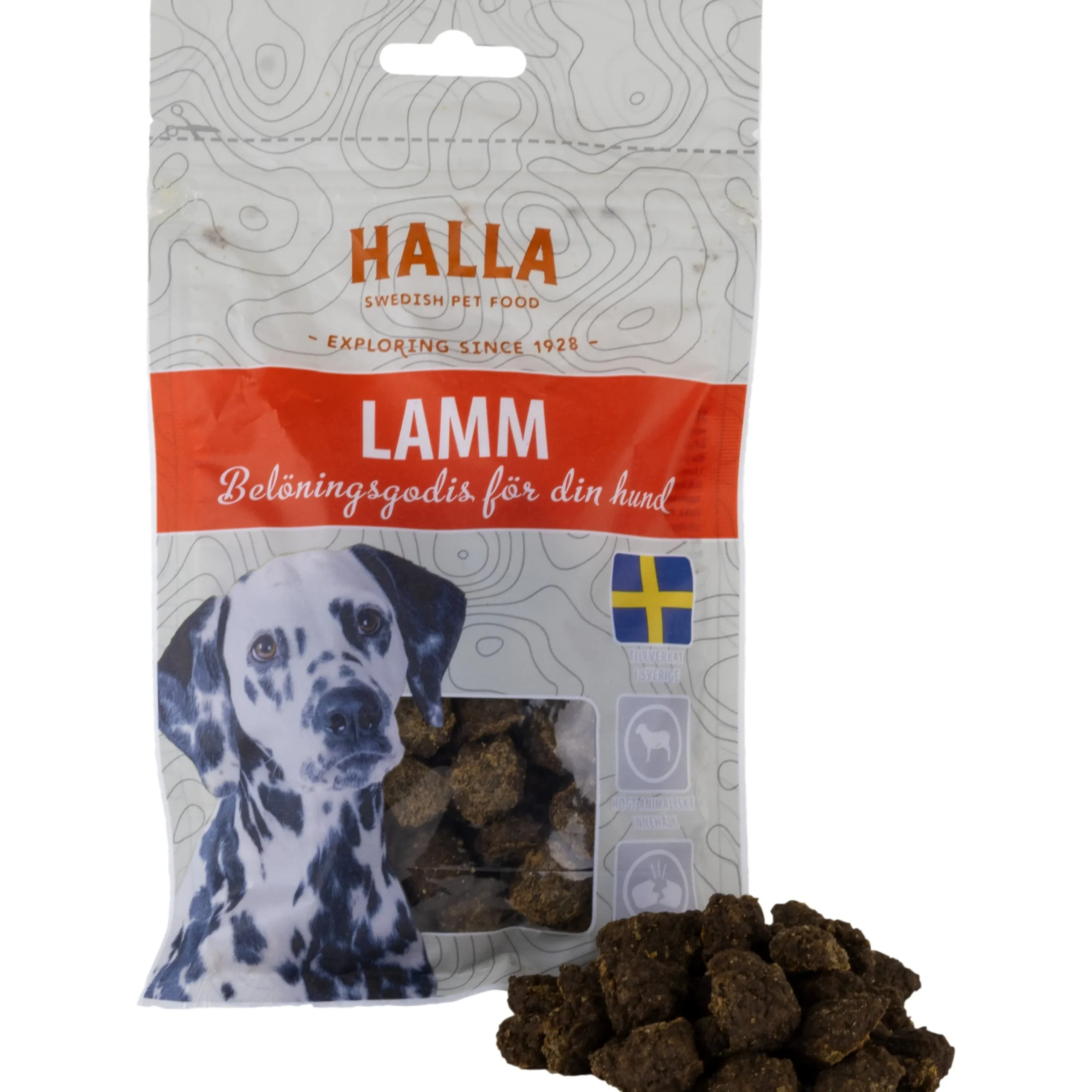 Hundgodis Halla Lamm 80g>Halla Petfood Outlet