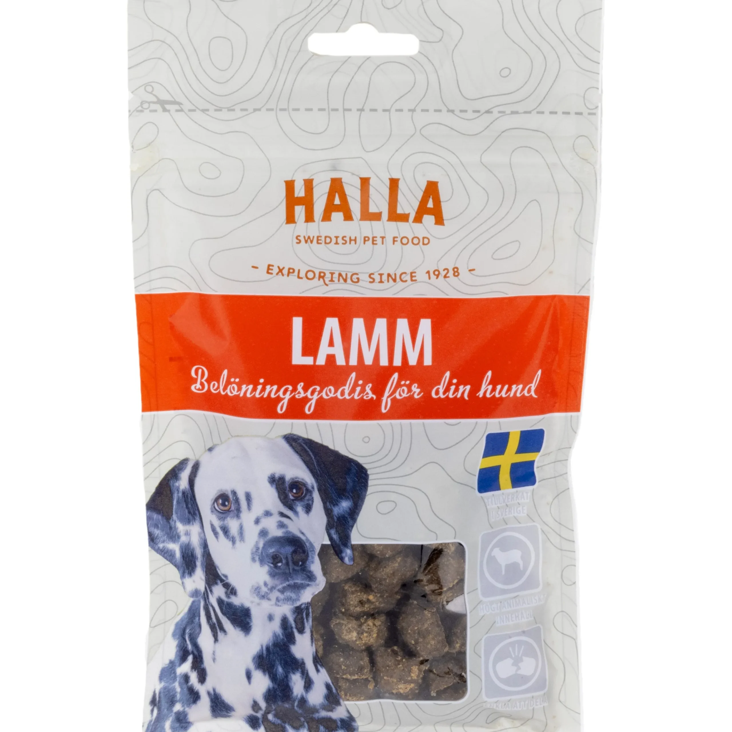 Hundgodis Halla Lamm 80g>Halla Petfood Outlet